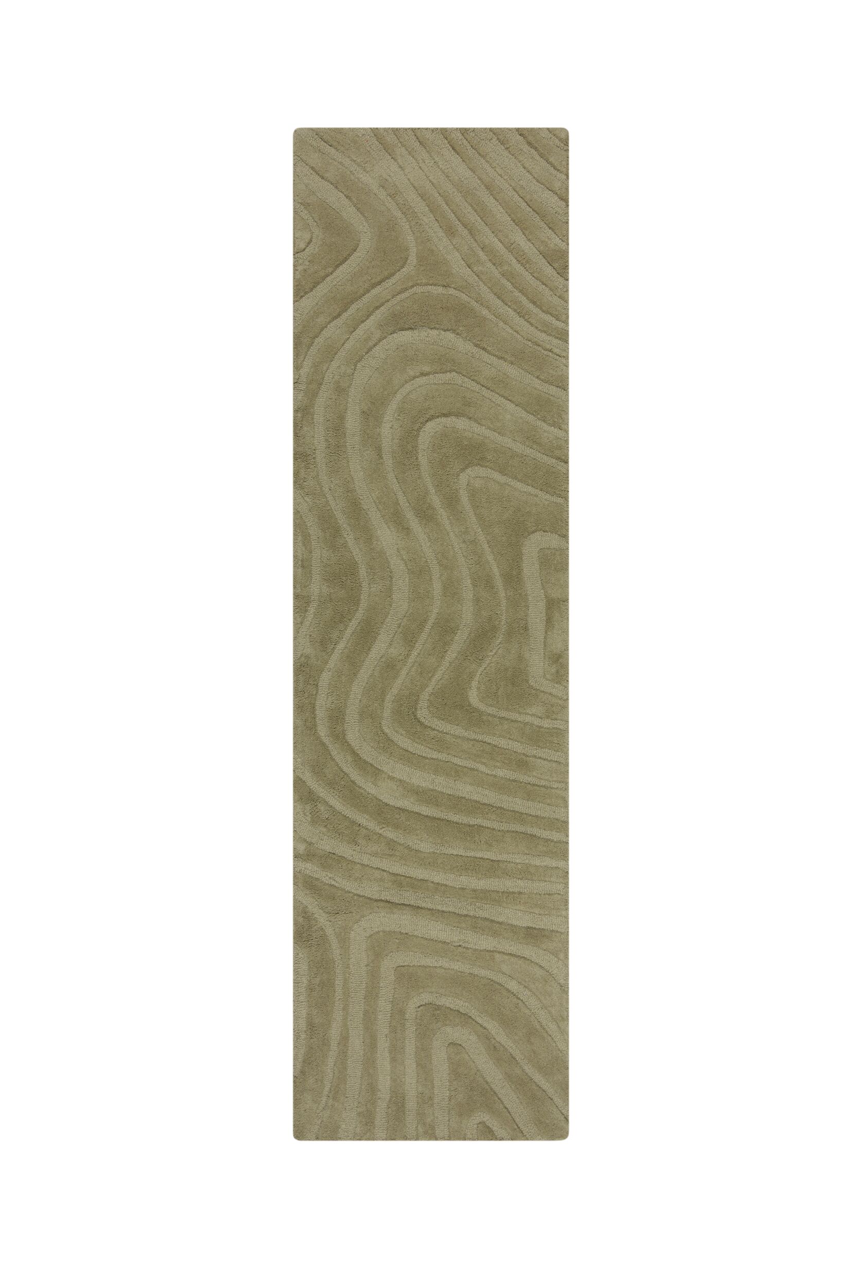 Mesmerise Teppich Salbeigrün 60x230cm
