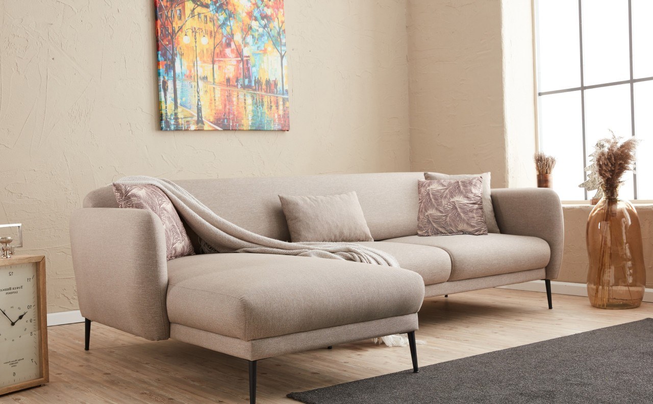 Venus Sofa Récamiere Links Creme