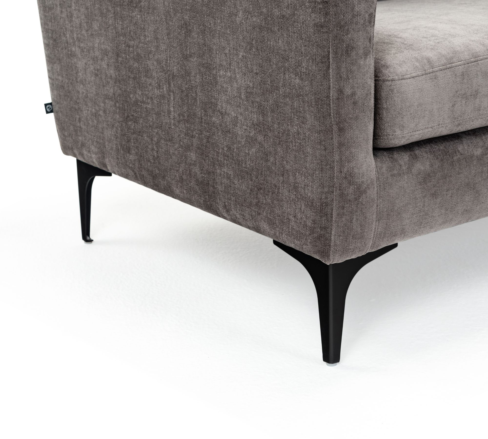 Astha Sofa 3-Sitzer Récamiere Rechts Danny Steel Grey
