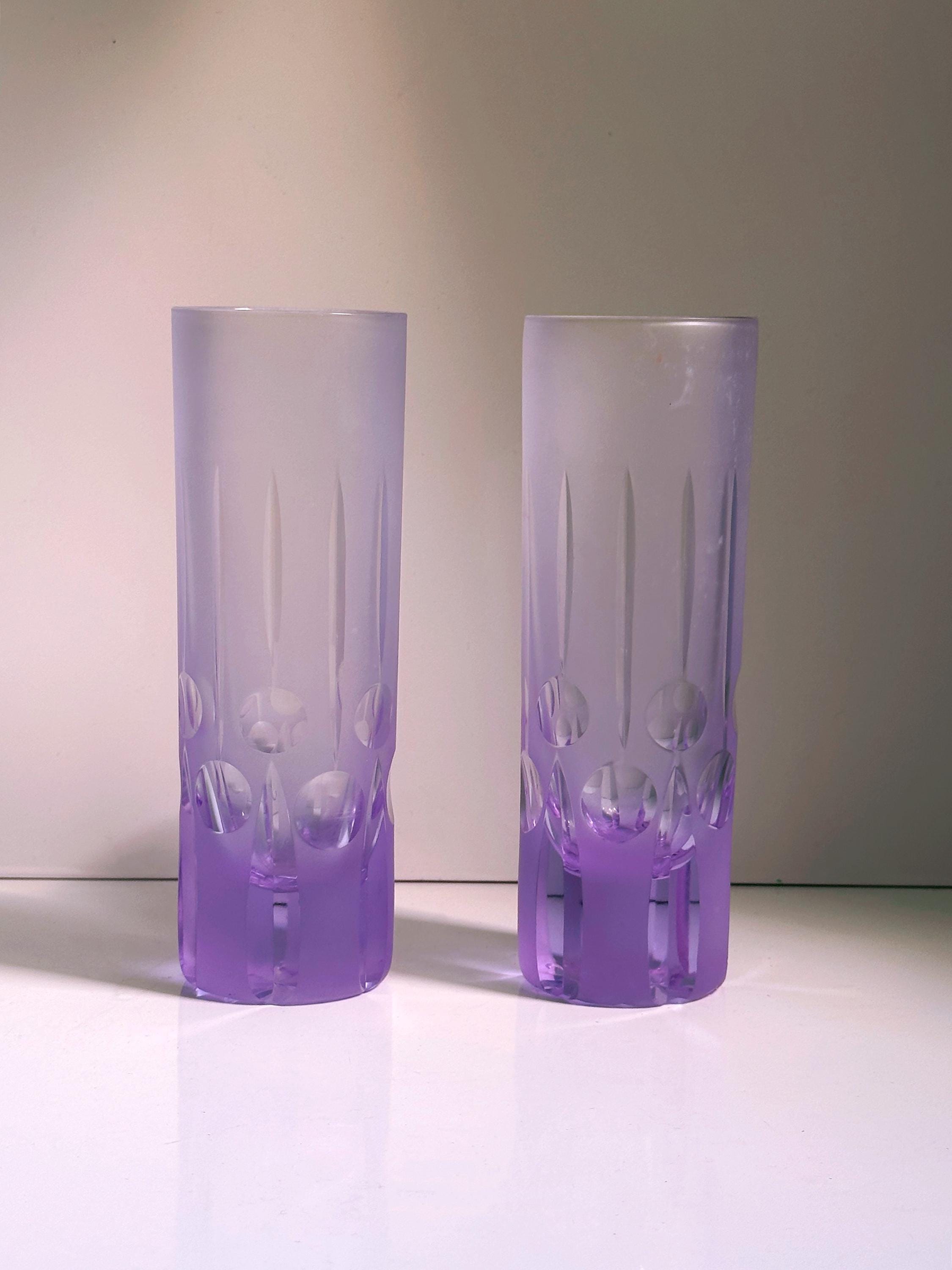 6x Vintage Drinking Glasses 1970s