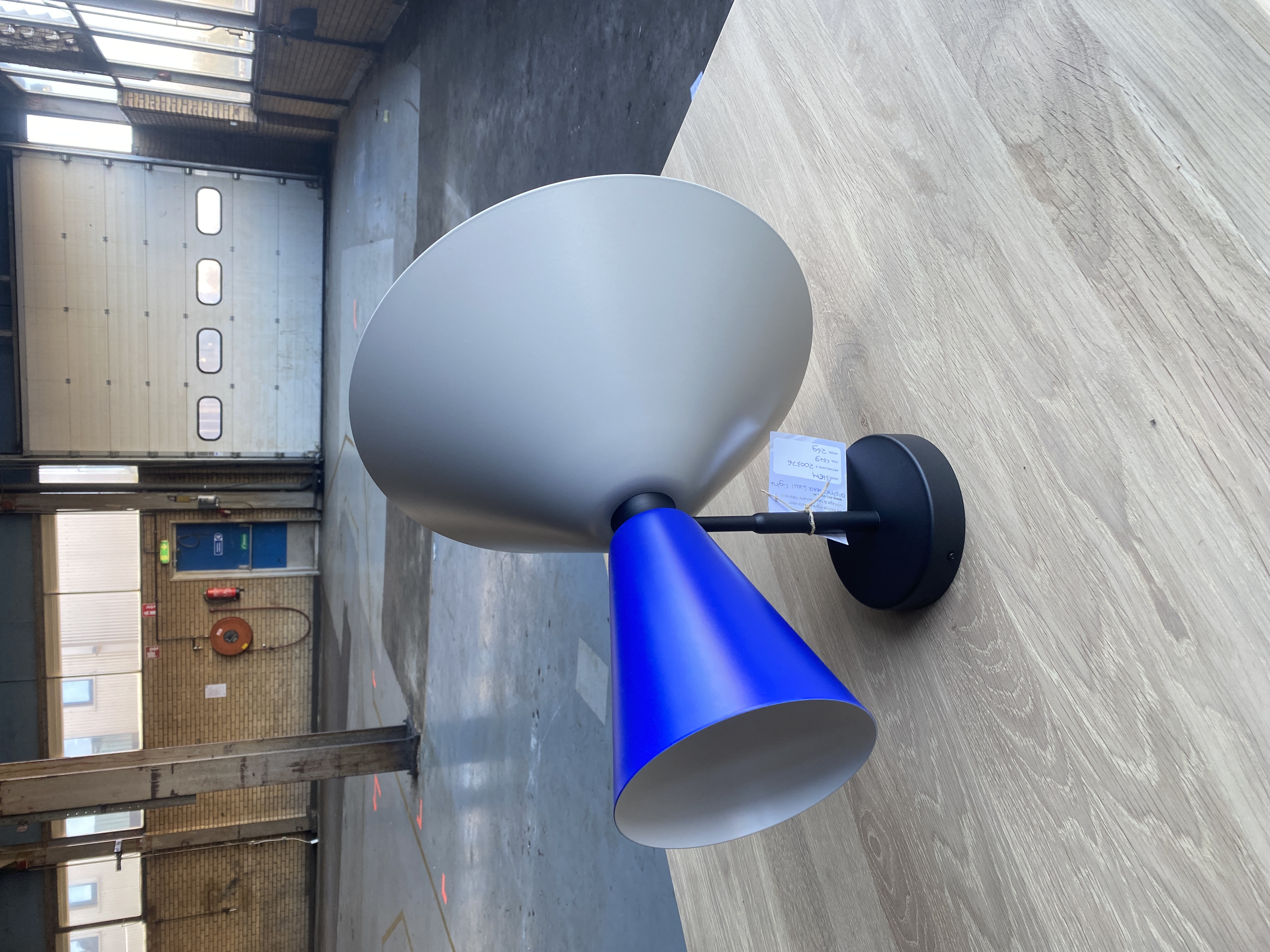 Alphabeta Wall Lamp Steel Blue Grey