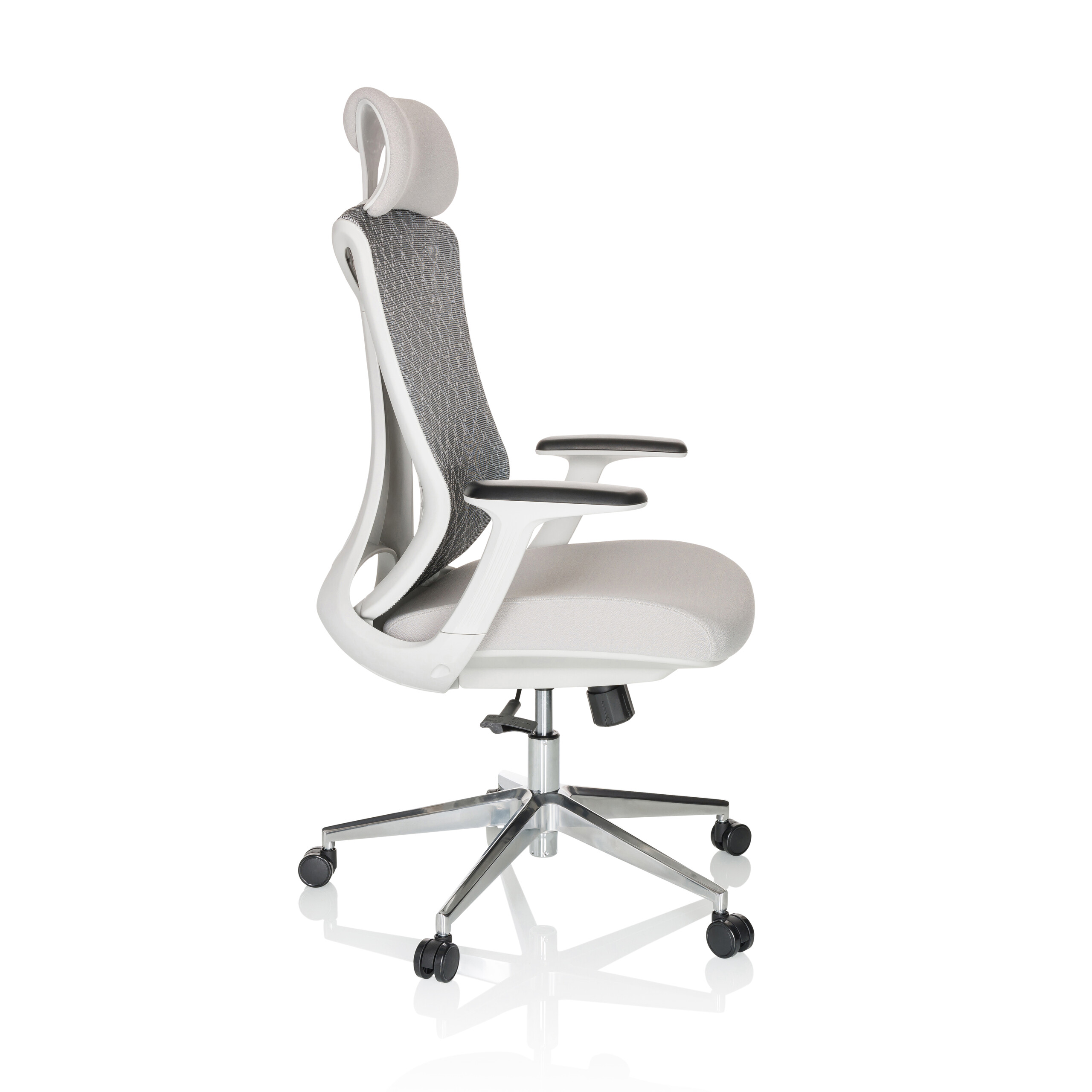 FALEO W Bürostuhl Netzstoff Grau