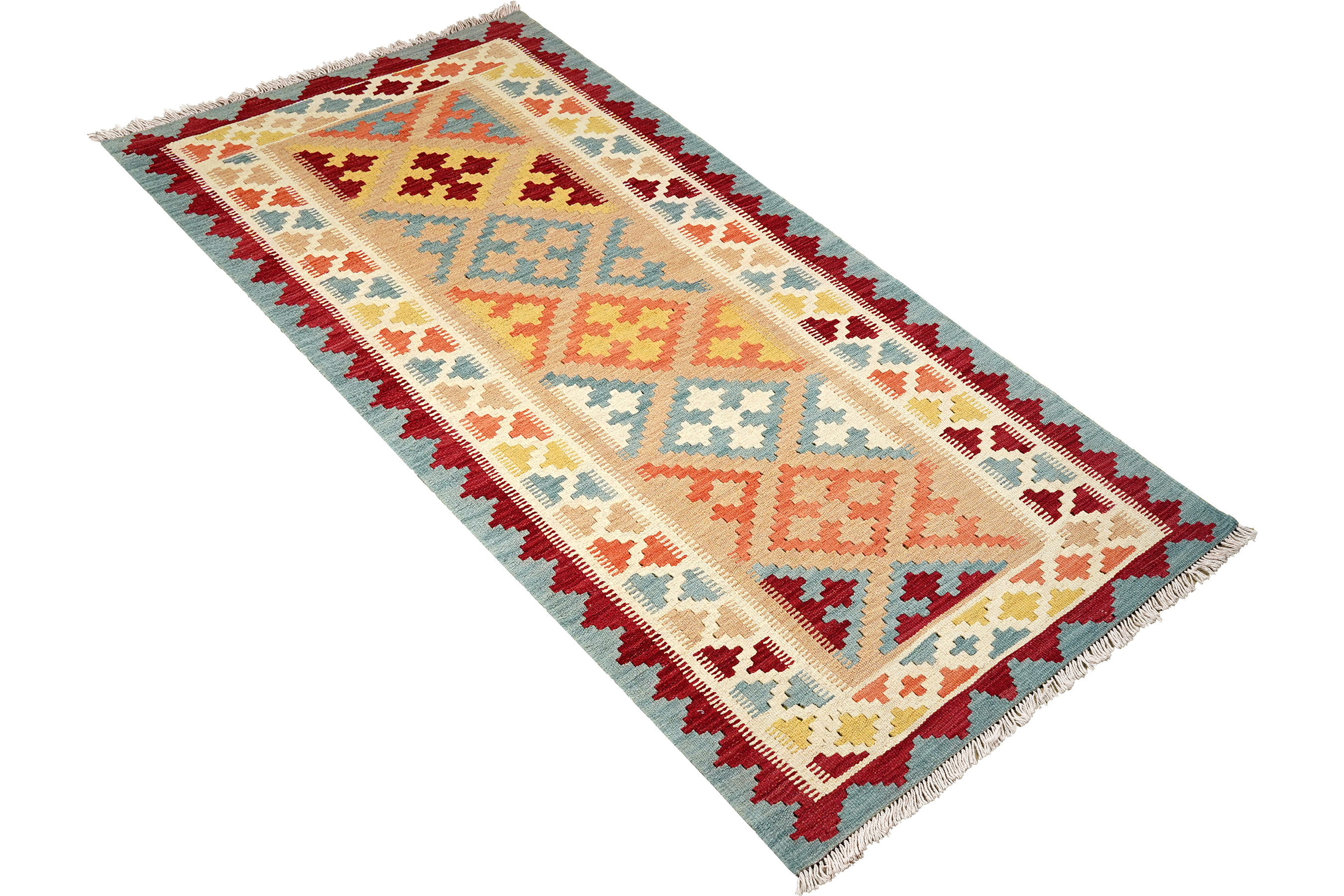 Kilim Gashgai Teppich Mehrfarbig