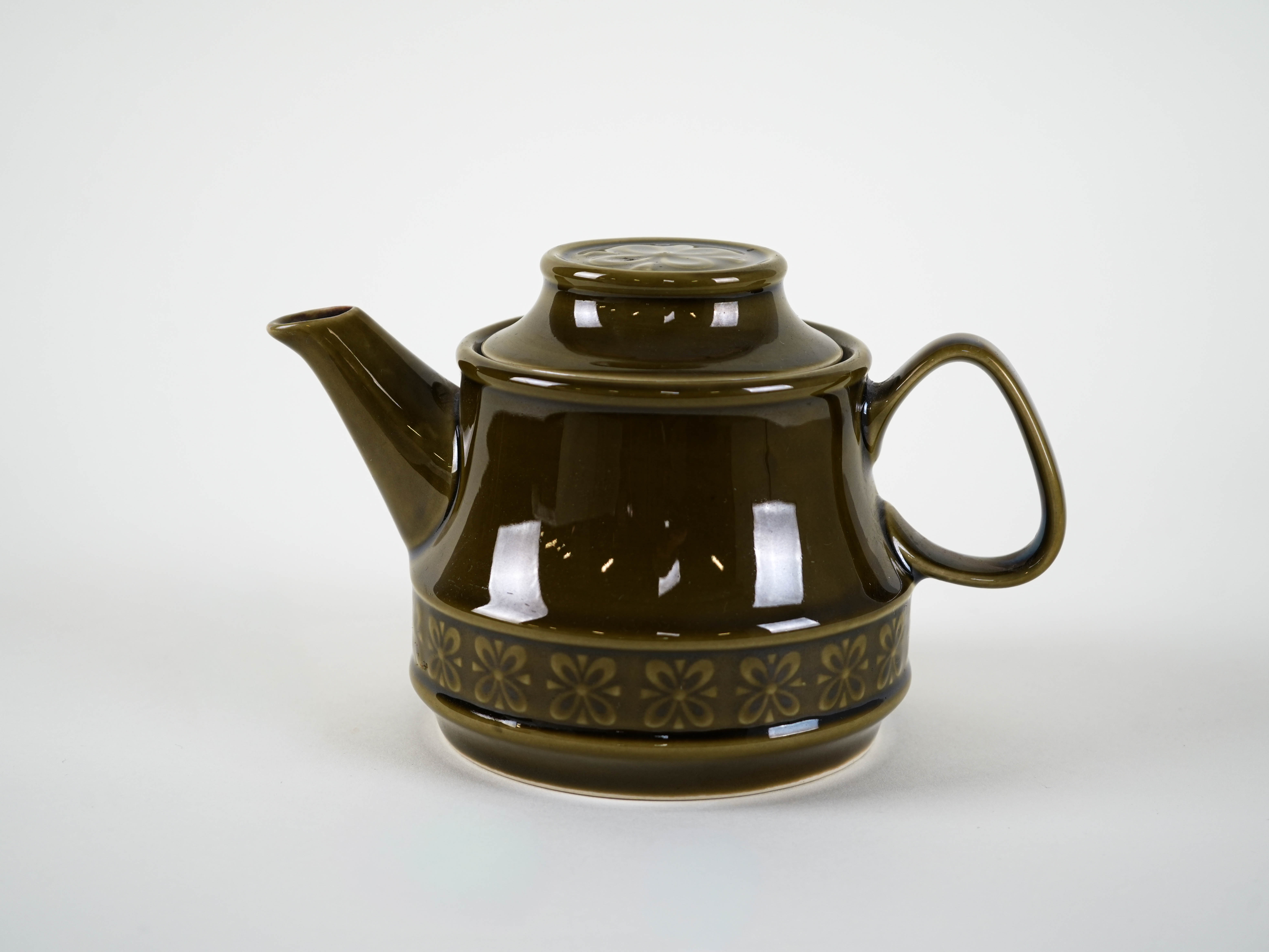 Ceramic teapot 1980s made in Poland