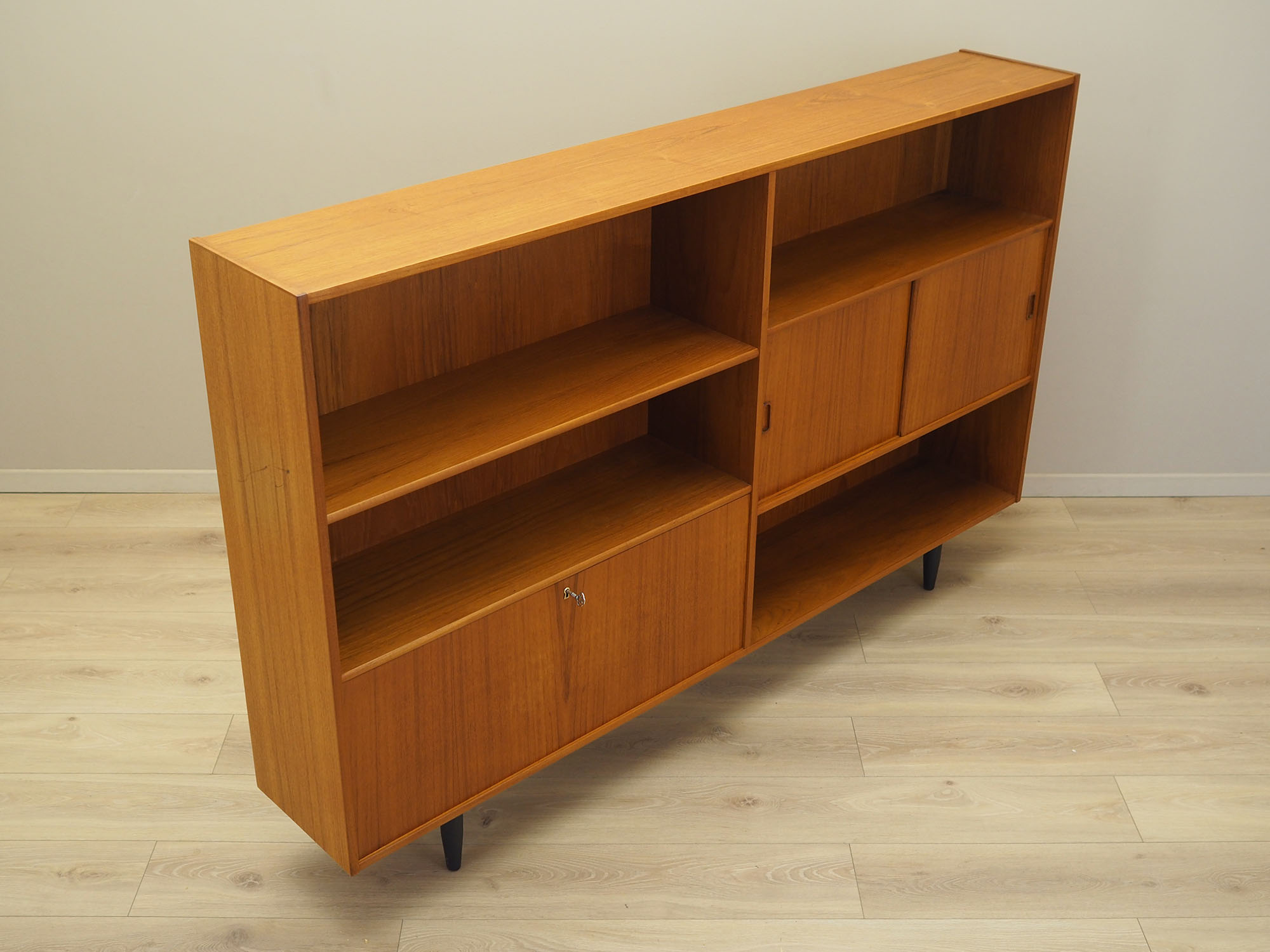 Bücherregal Teakholz 1960er Jahre