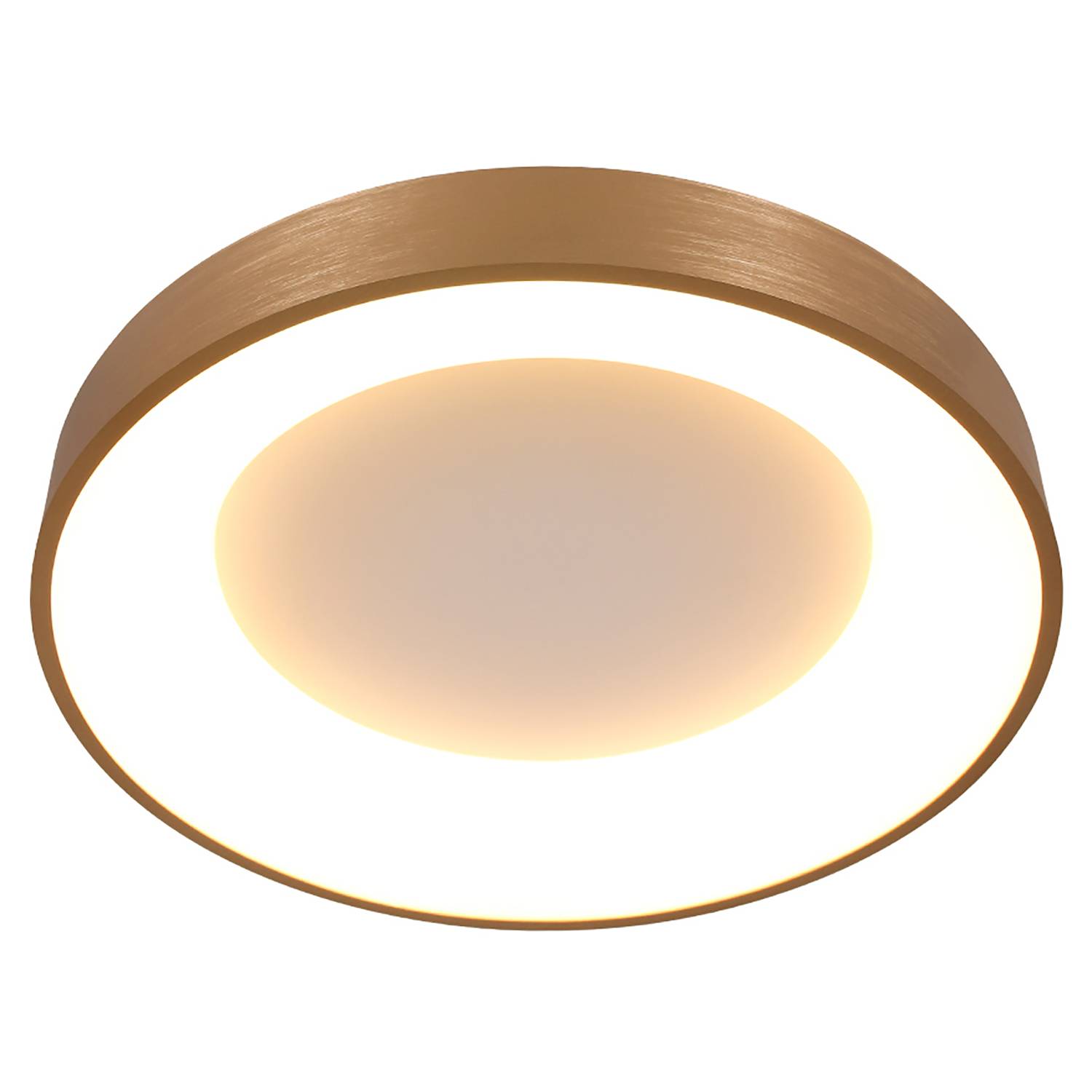 LED-Deckenleuchte Ringlede Aluminium Gold Durchmesser: 38 cm