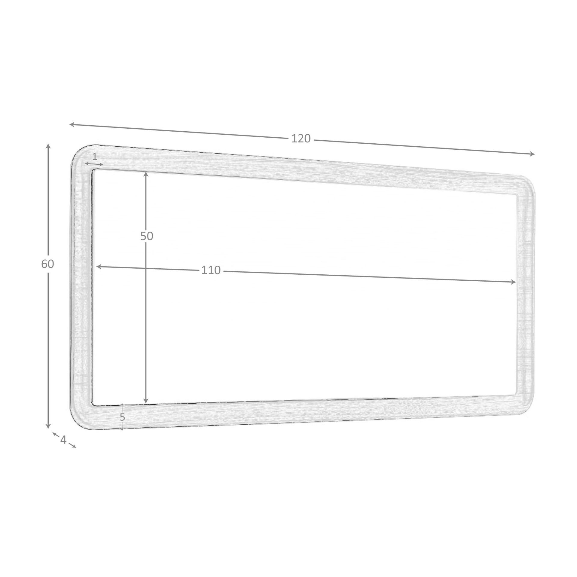 Wall mirror 3248 Brown