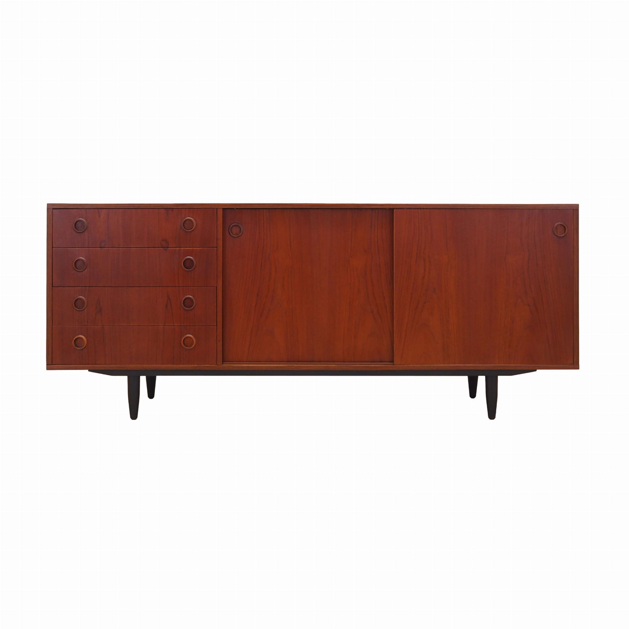 Vintage Sideboard Teakholz Braun 1970er Jahre