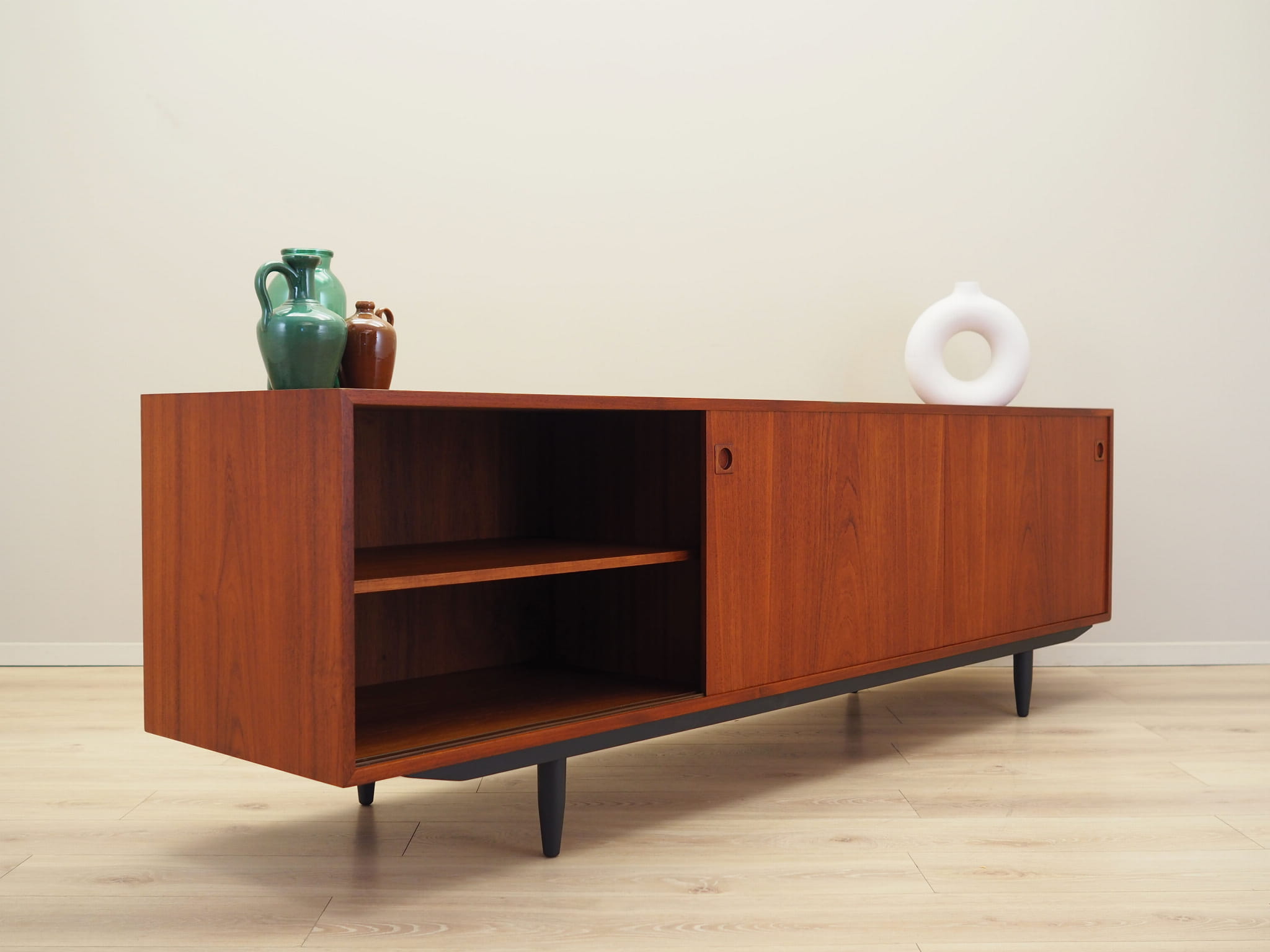 Vintage Sideboard Teakholz Braun 1970er Jahre