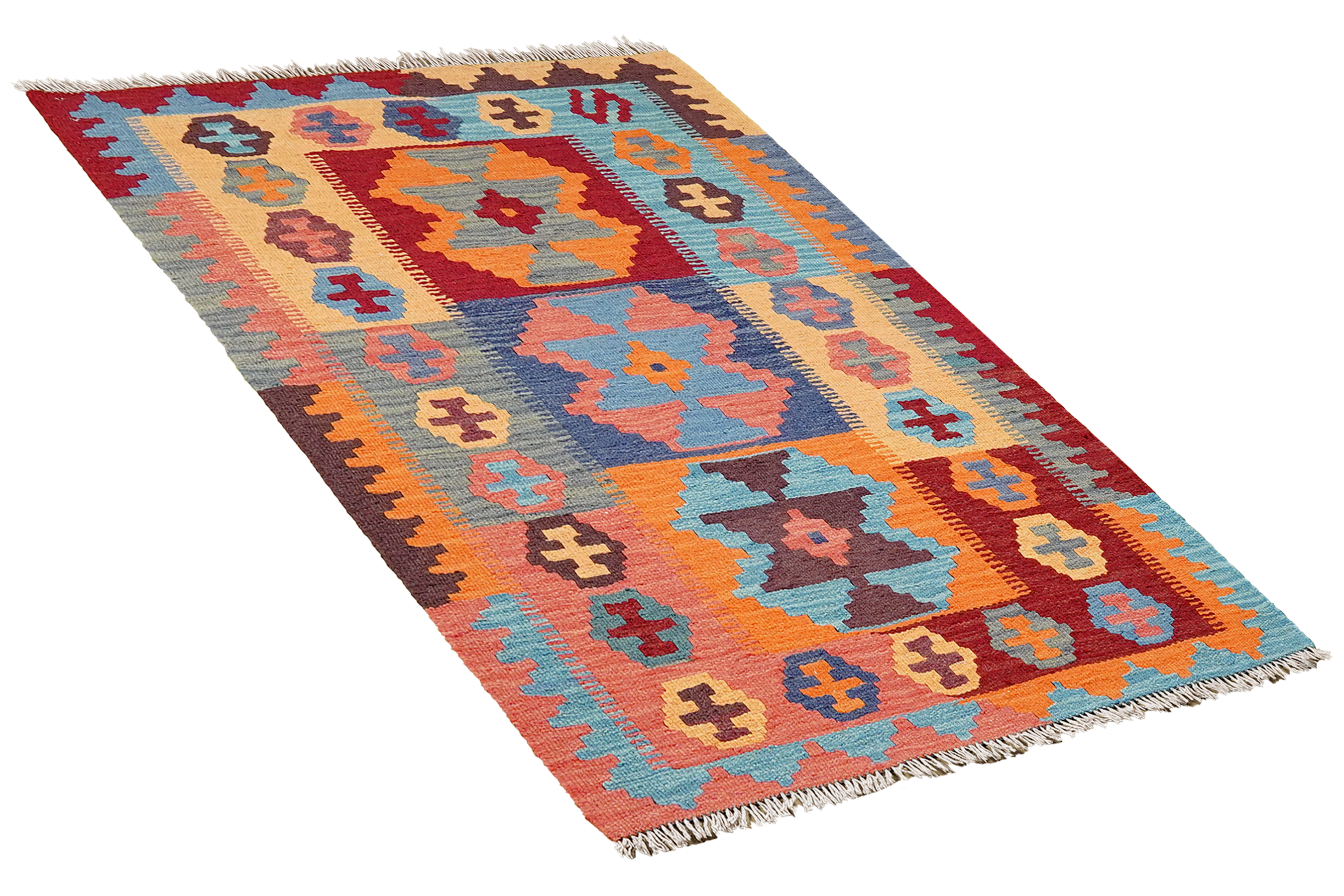 Kilim Gashgai Teppich Mehrfarbig