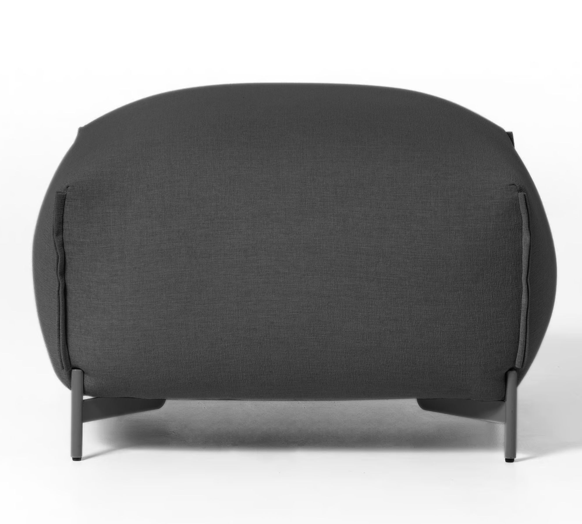 Mochi Pouf Textil Metall Anthrazit