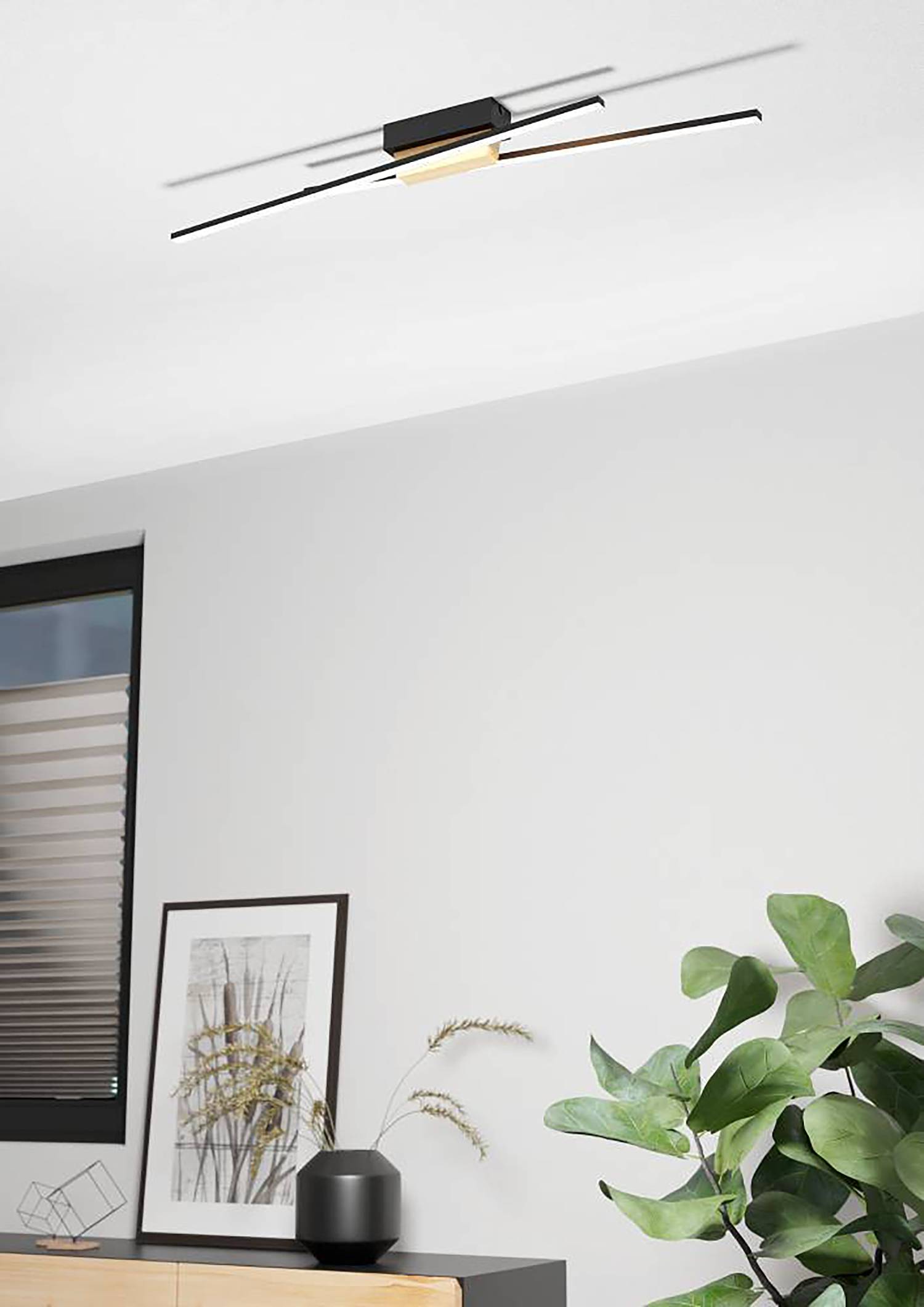 Panagria Deckenleuchte Stahl Polycarbonat 2-flammig