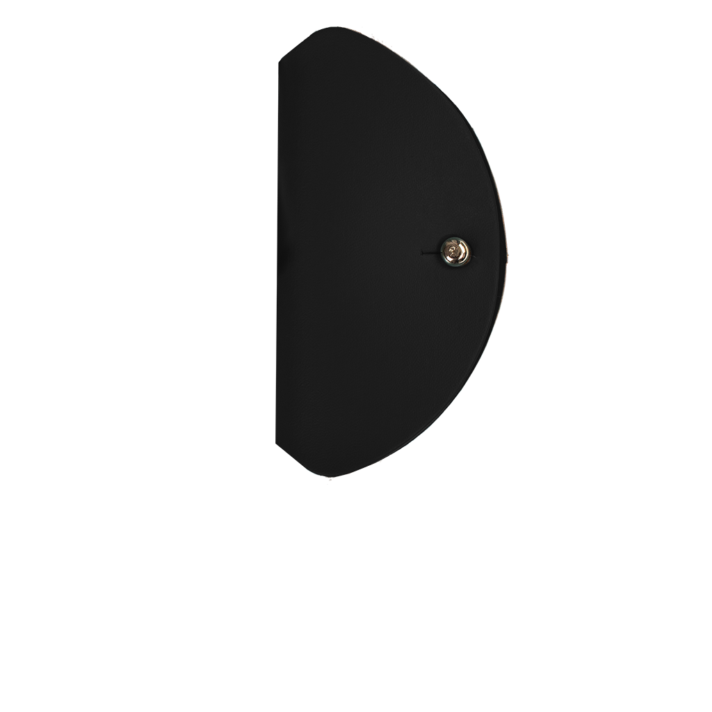 Headphone case 100% Recycled leather Black