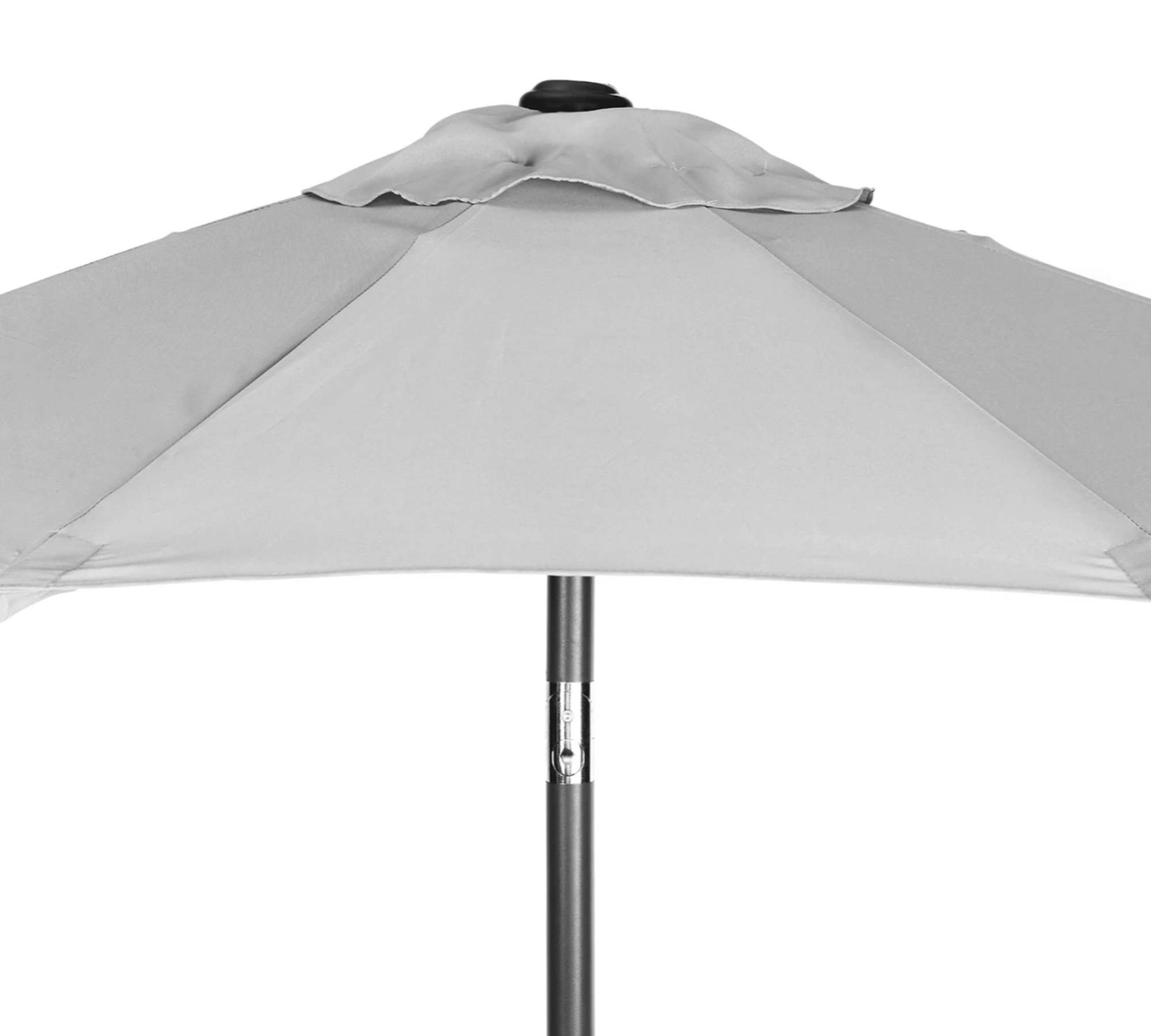 Sonnenschirm Kunstfaser Aluminium Grau