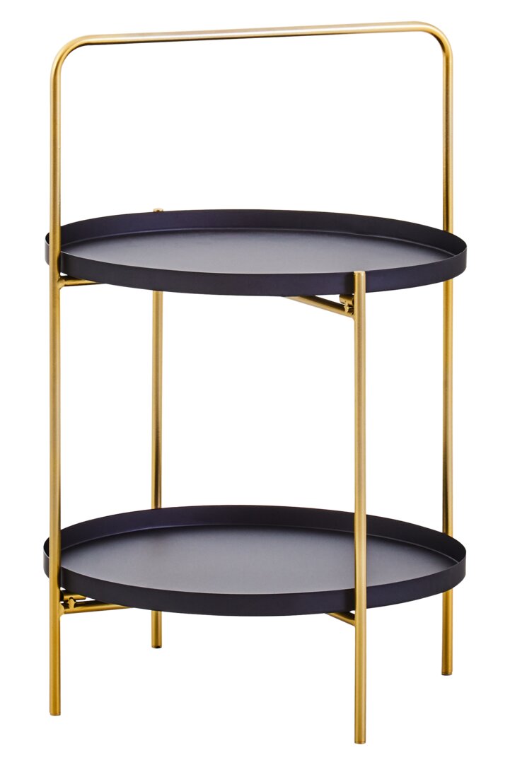 Trosa Beistelltisch Schwarz Gold