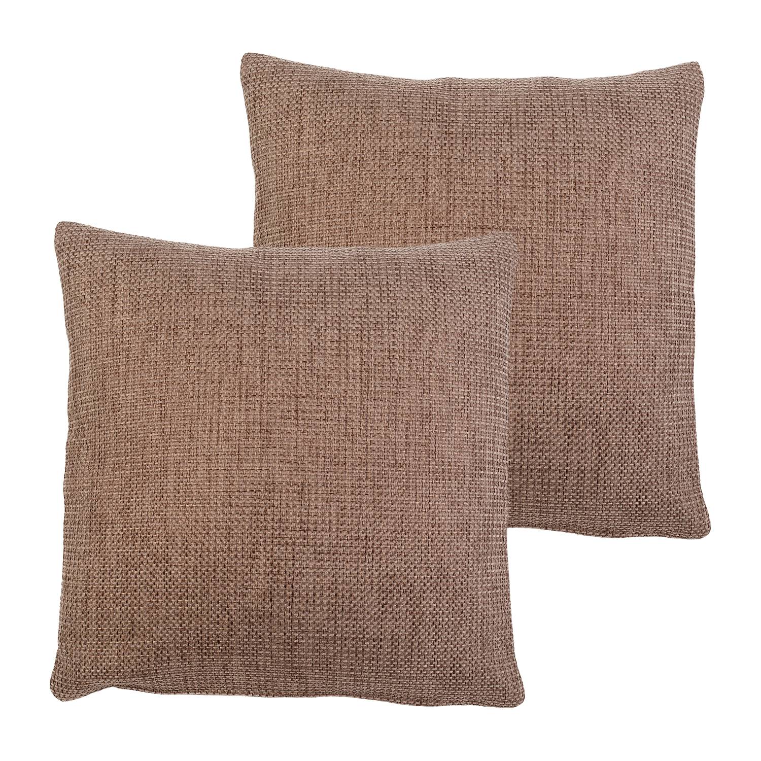 2x Alcatraz Pillowcase Synthetic Fibre Spruce 40 x 40 cm