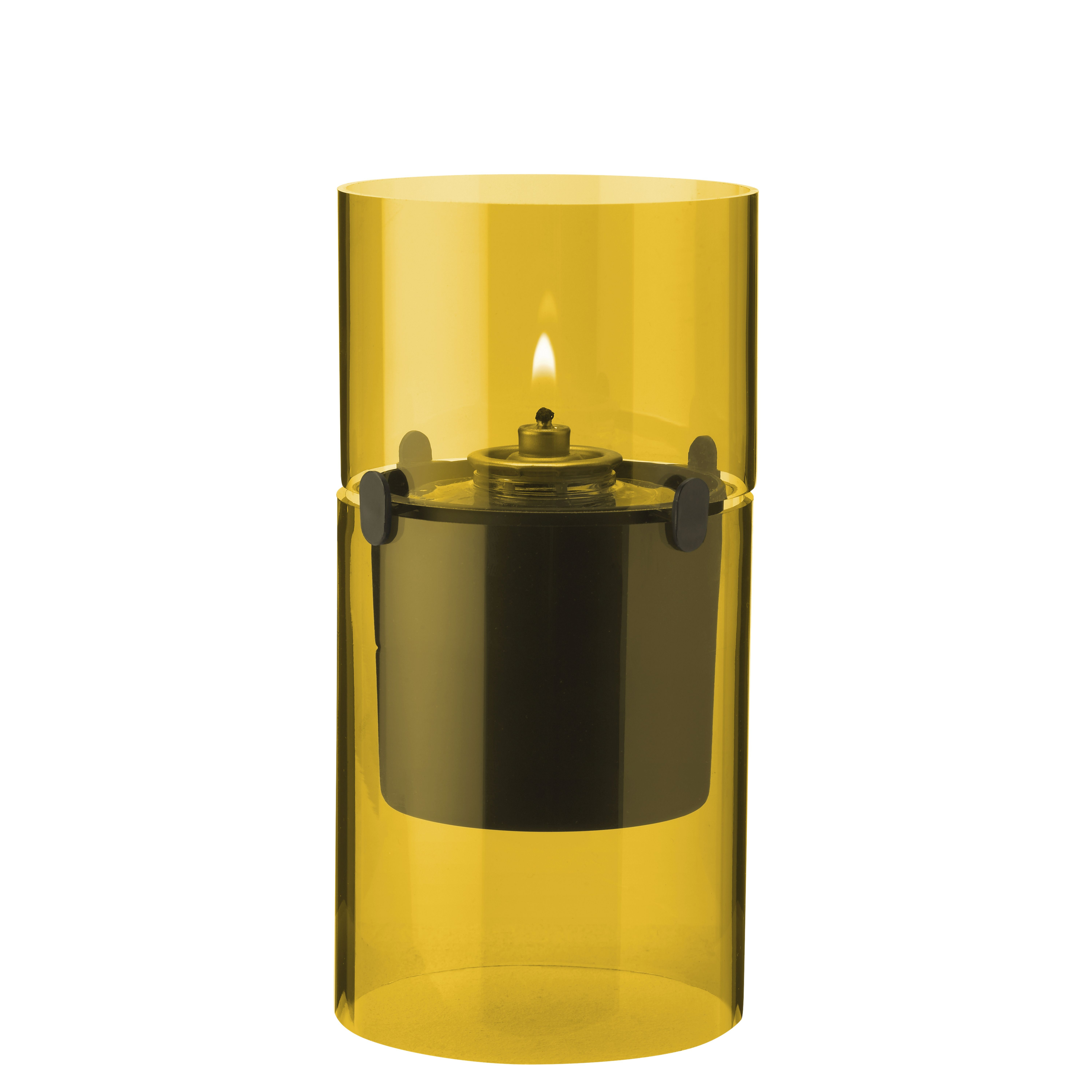 Lucie Hurricane Windlicht Orange