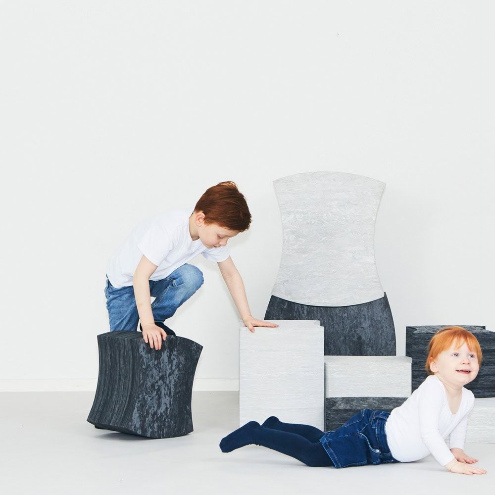 bObles Design Edition M 24 Dark Grey Marble