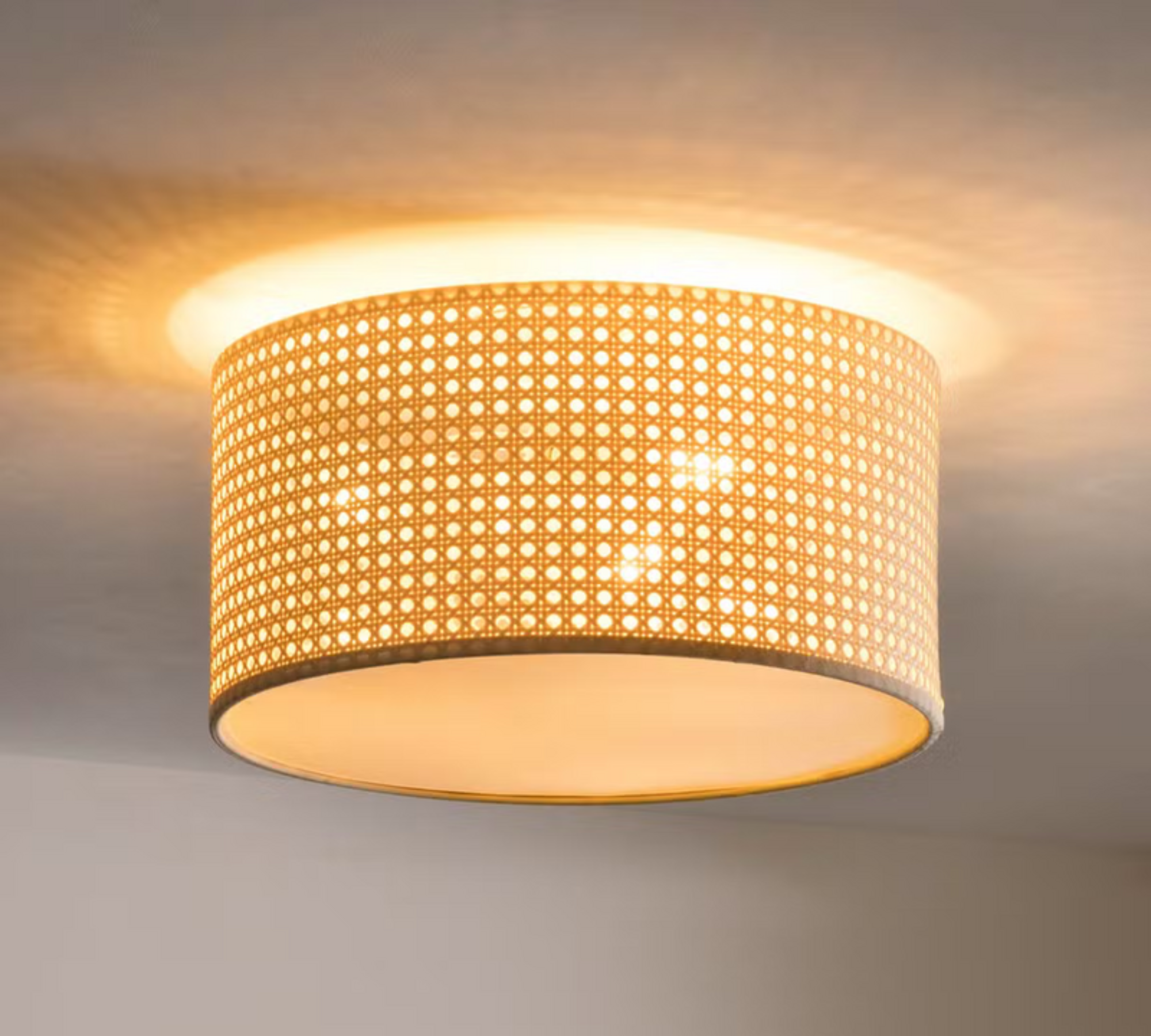 Ceiling light paper metal brushed