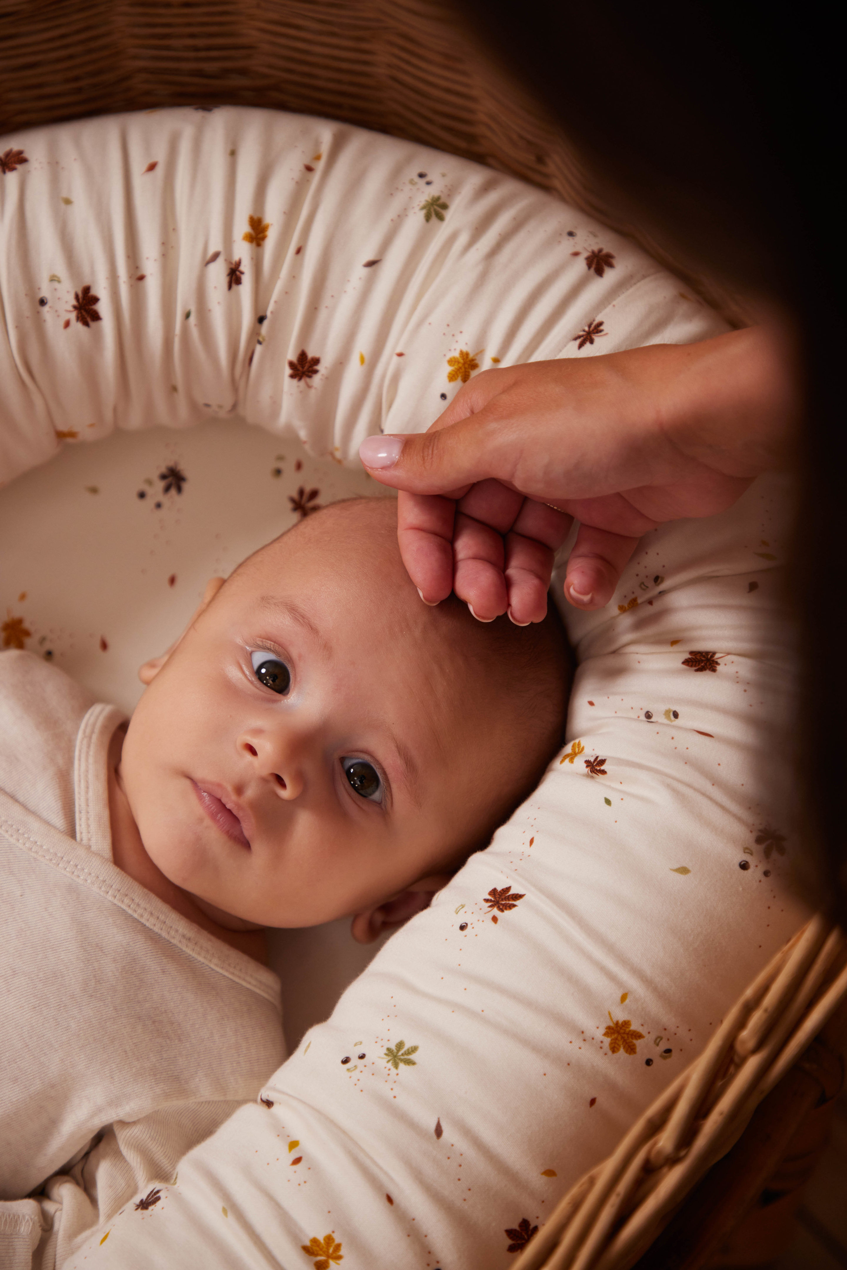 Chestnuts Babynest Bio-Baumwolle Weiß