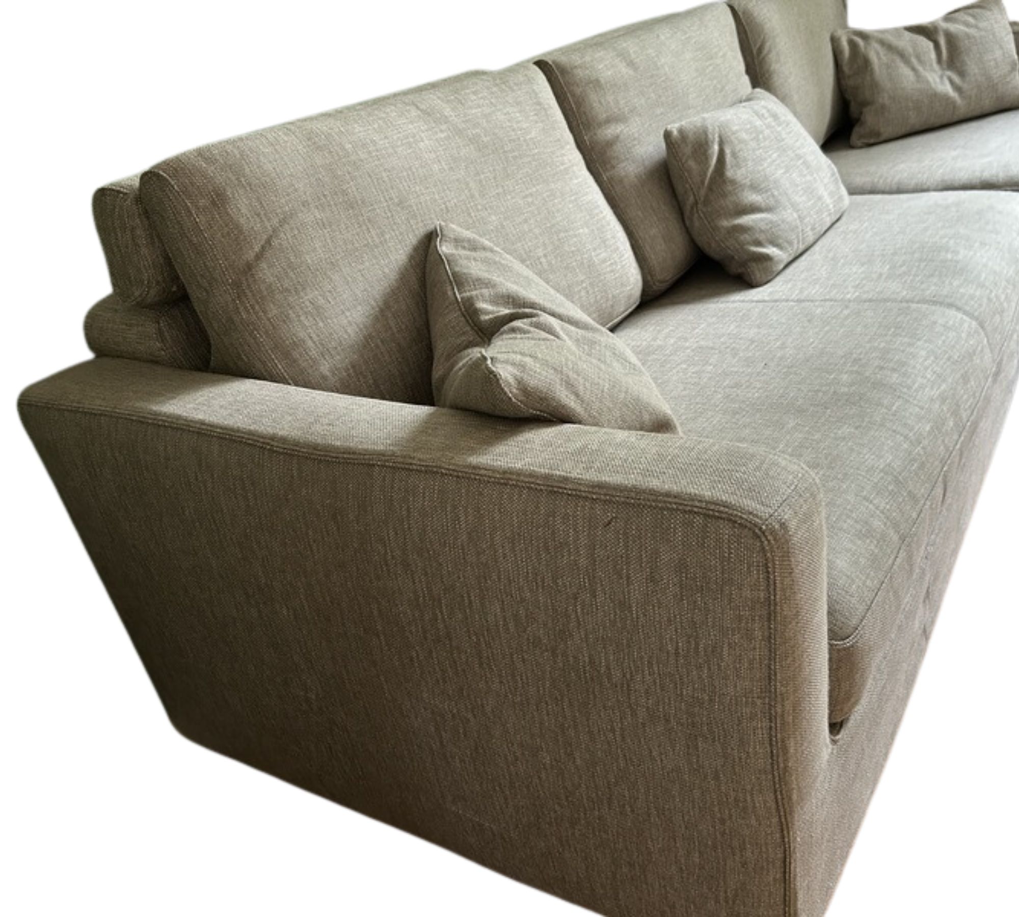 Gatsby Sofa Récamiere Rechts Baumwolle Holz Braun