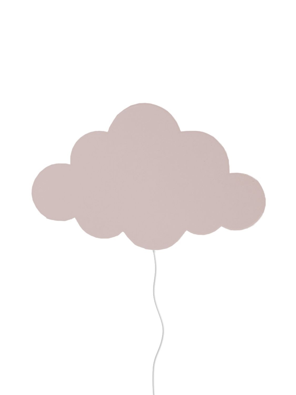 Cloud Wandleuchte Holz Rosa