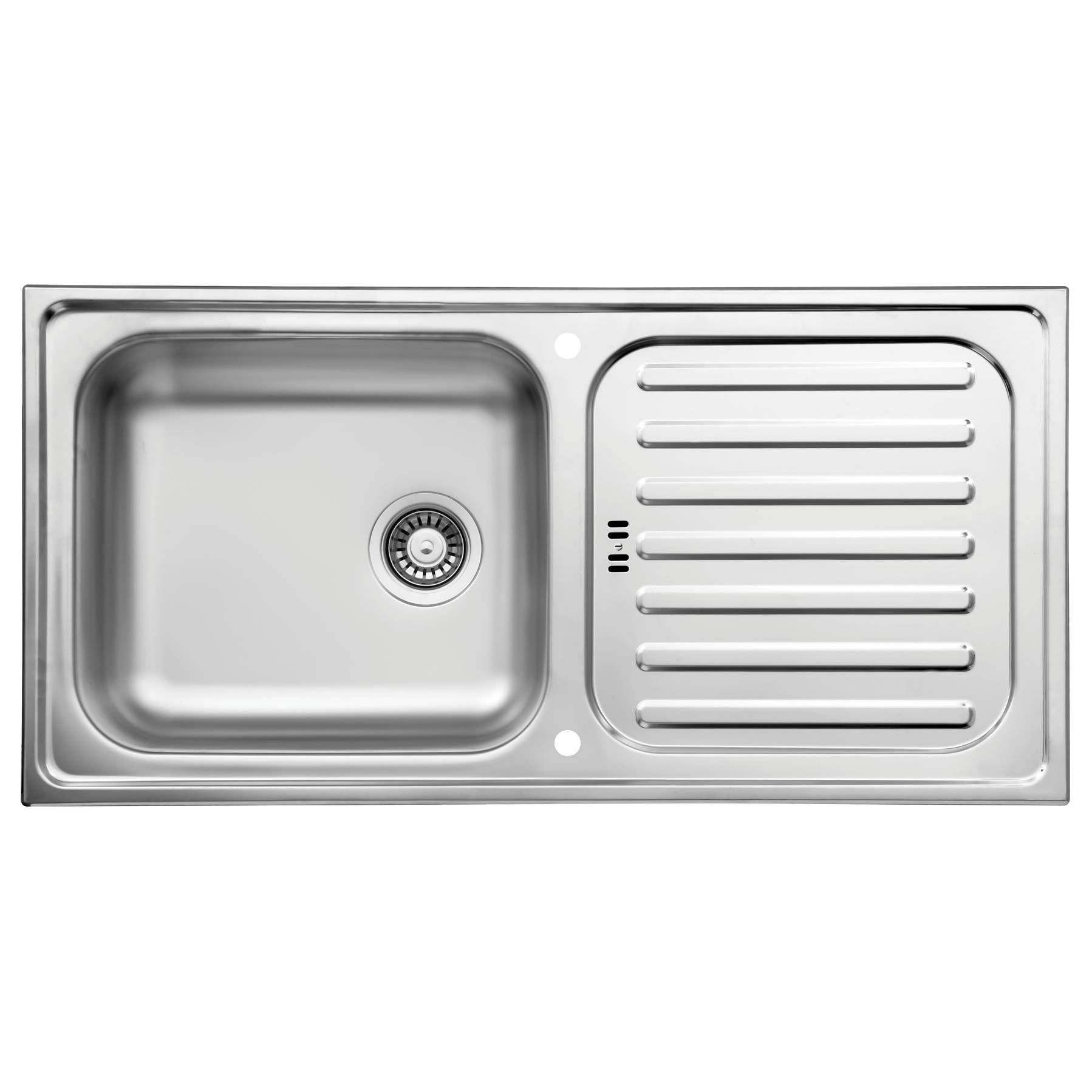 Kitchen sink Riverside stainless steel 100 cm
