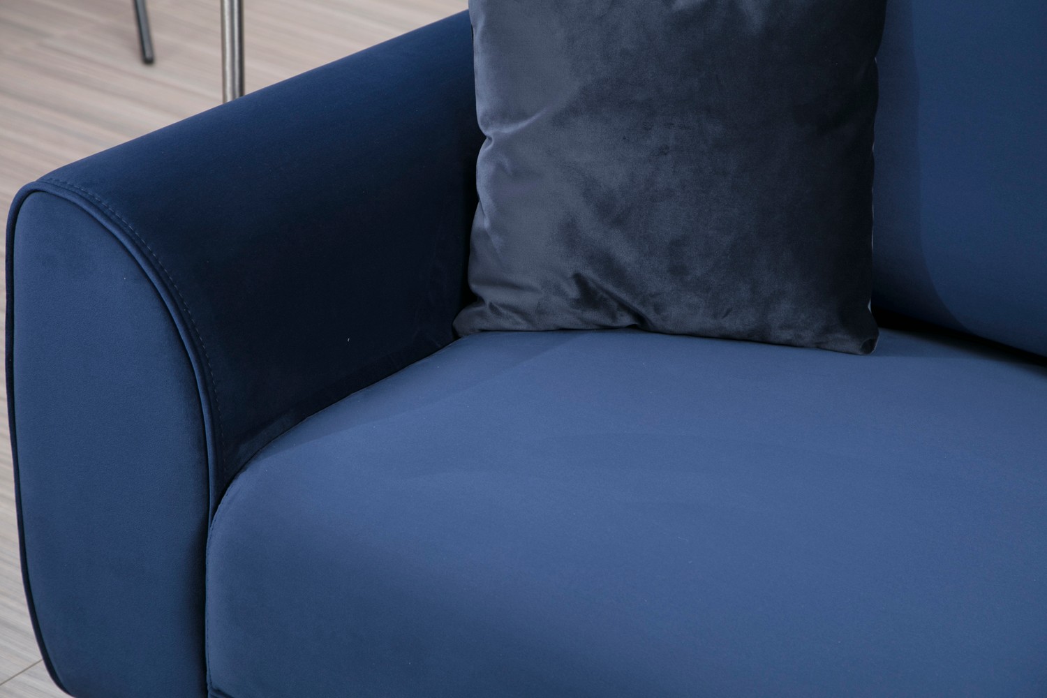 Image Corner Sofa Right Navy Blue