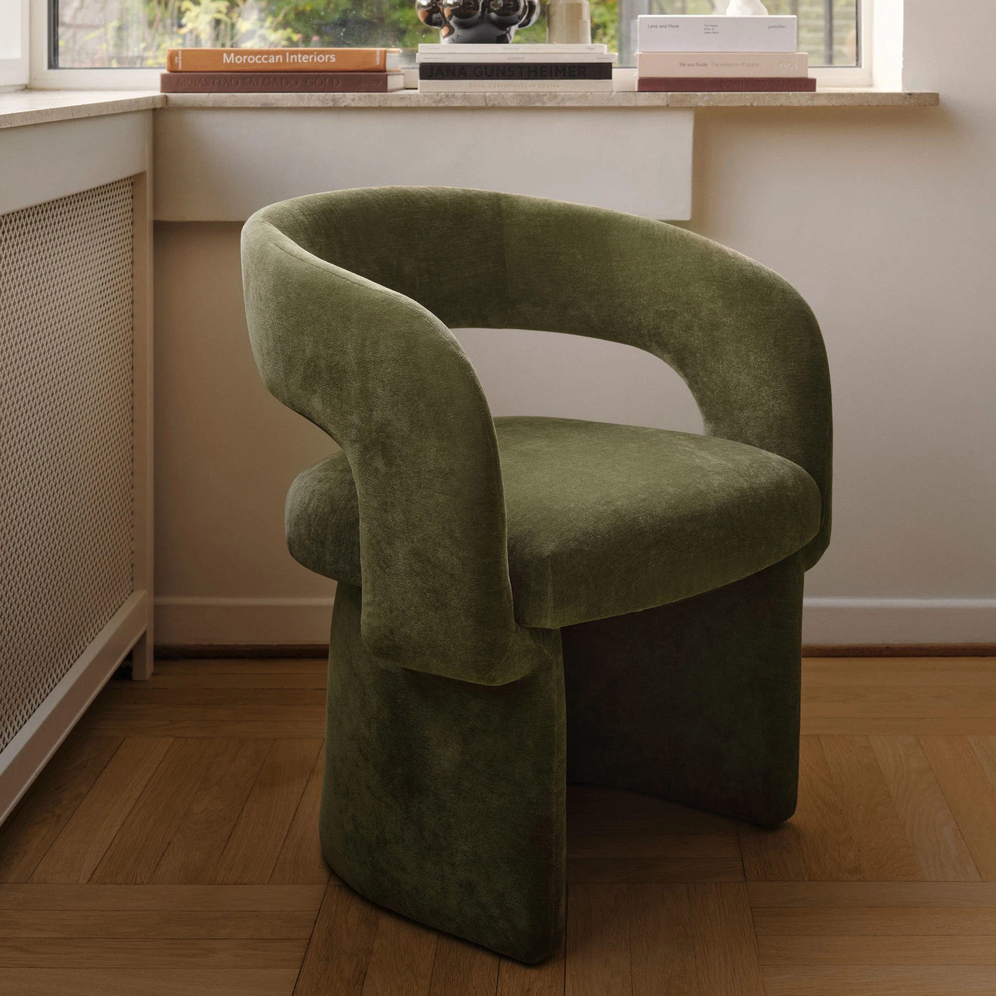 Asger Spisebordsstol Moss Olive
