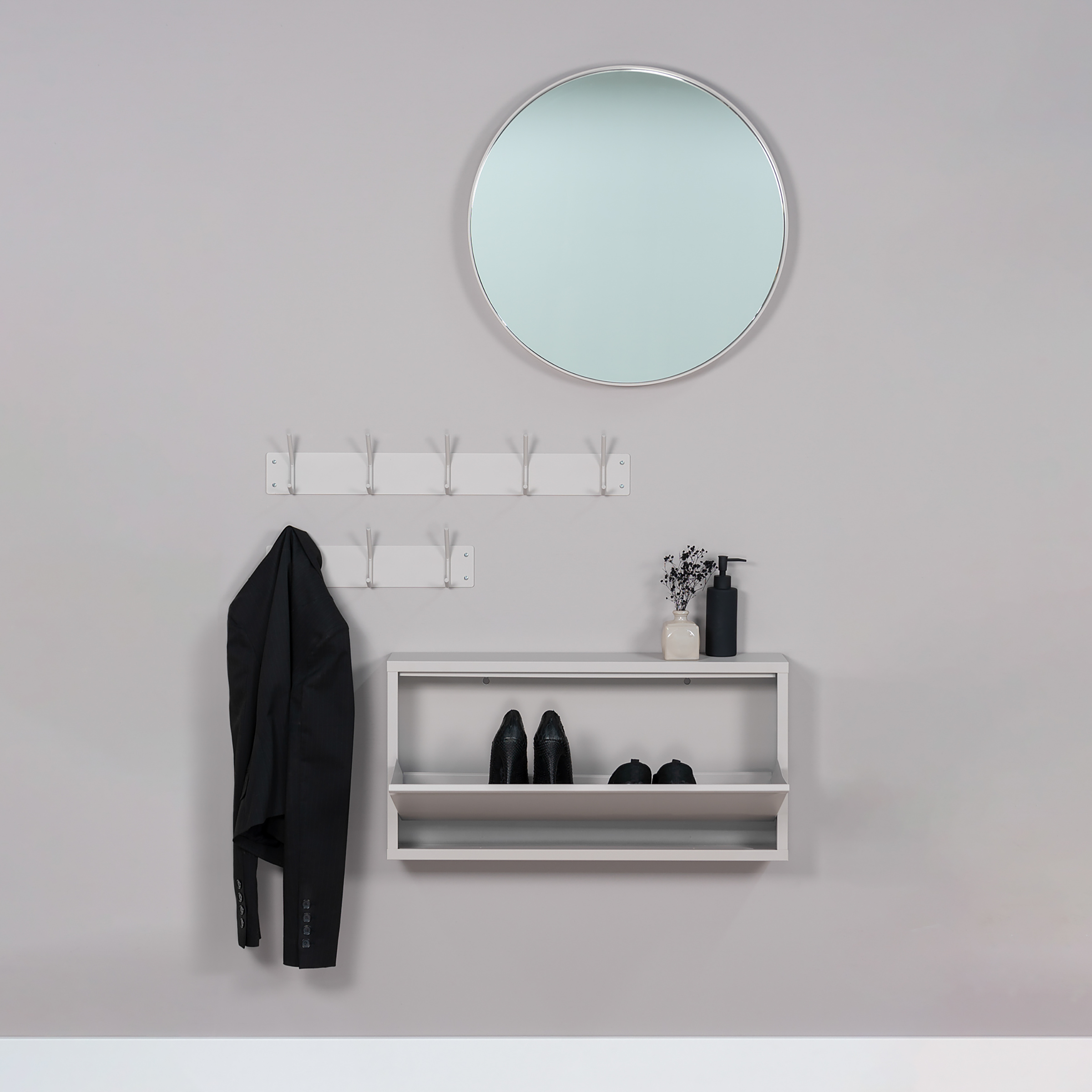 Falcao Garderobenleiste Metall Kaschmir