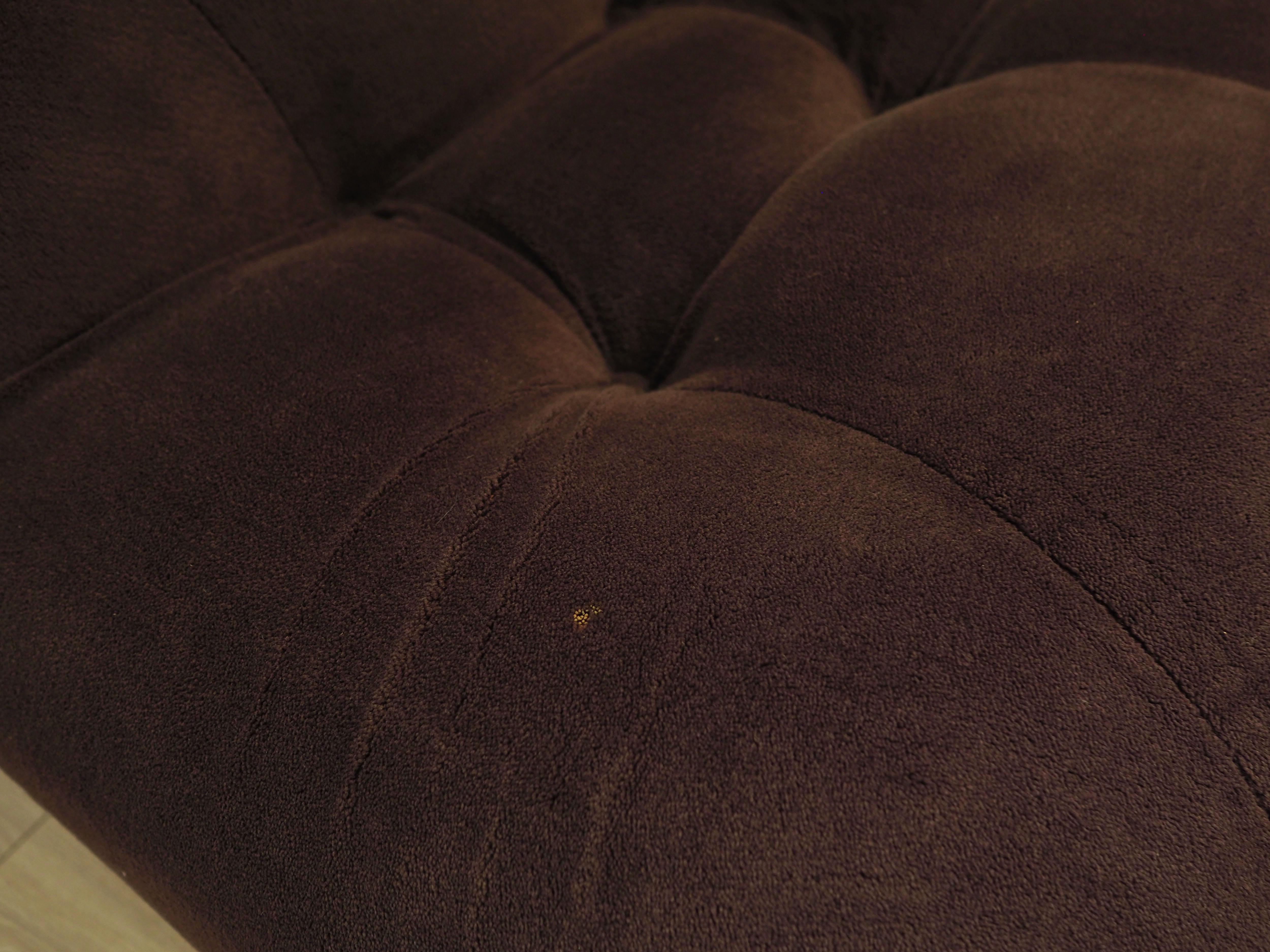 Living room set velvet brown 1970s