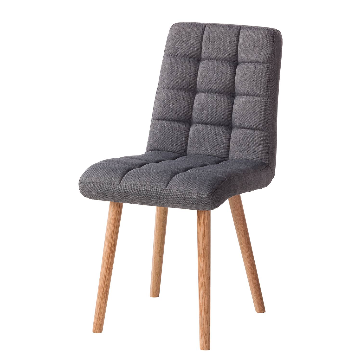 2x Doskie I Armchair Fabric Oak Dark Grey