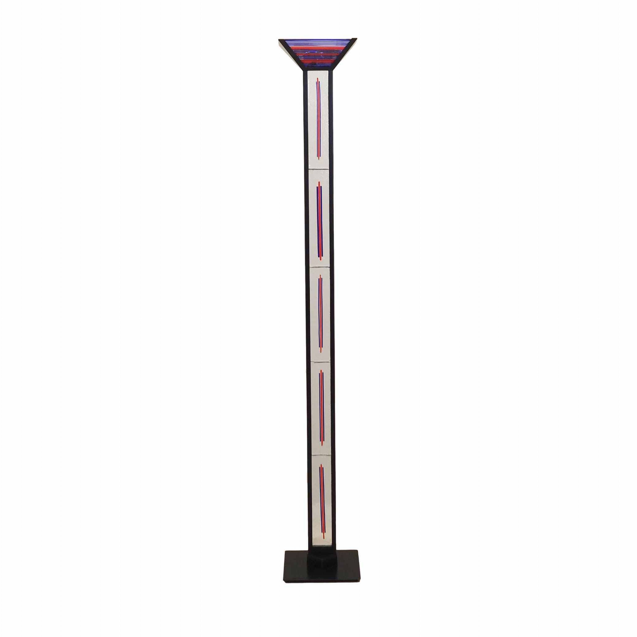 Stehlampe Metall Glas 1970er Jahre
