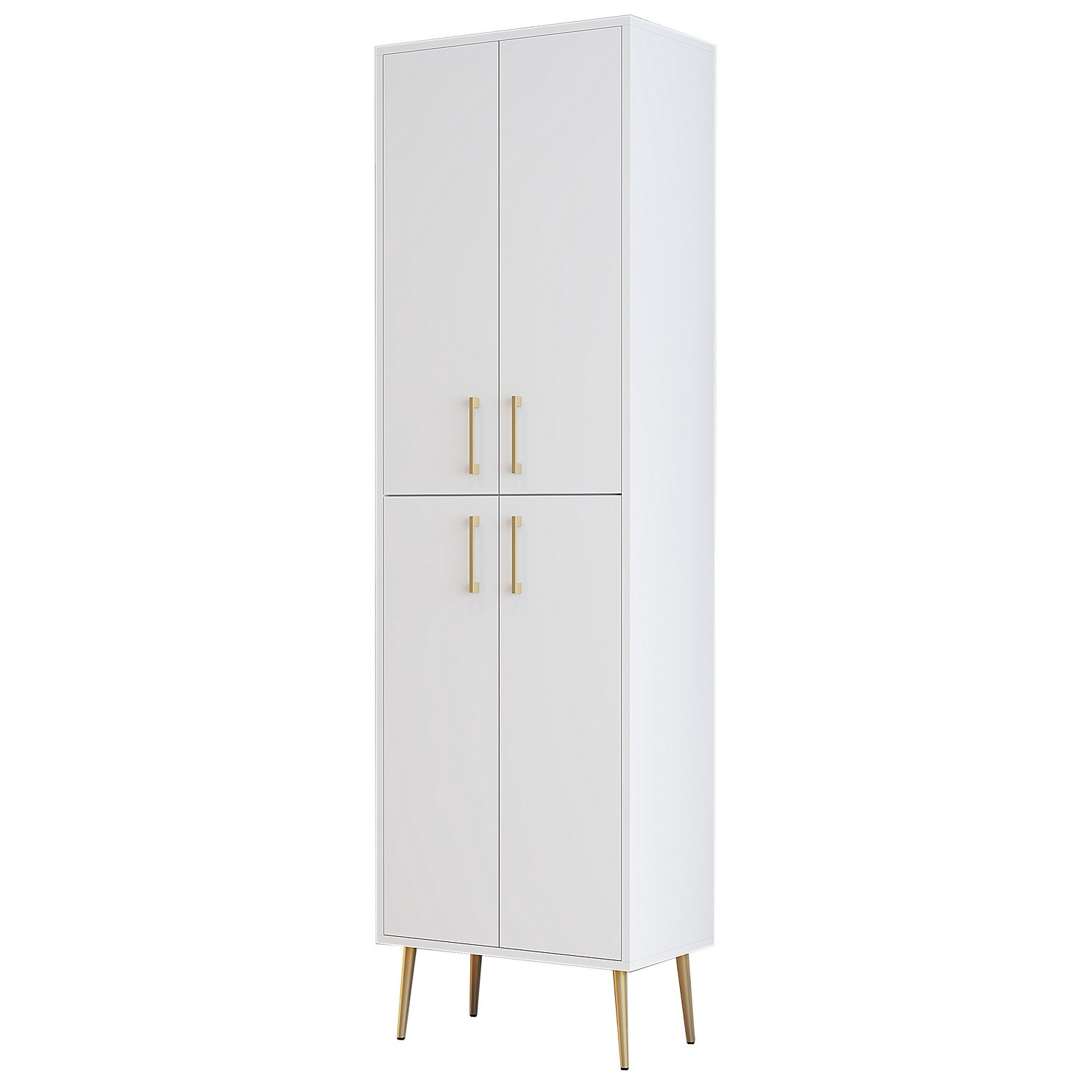 Benta Cabinet White with golden details