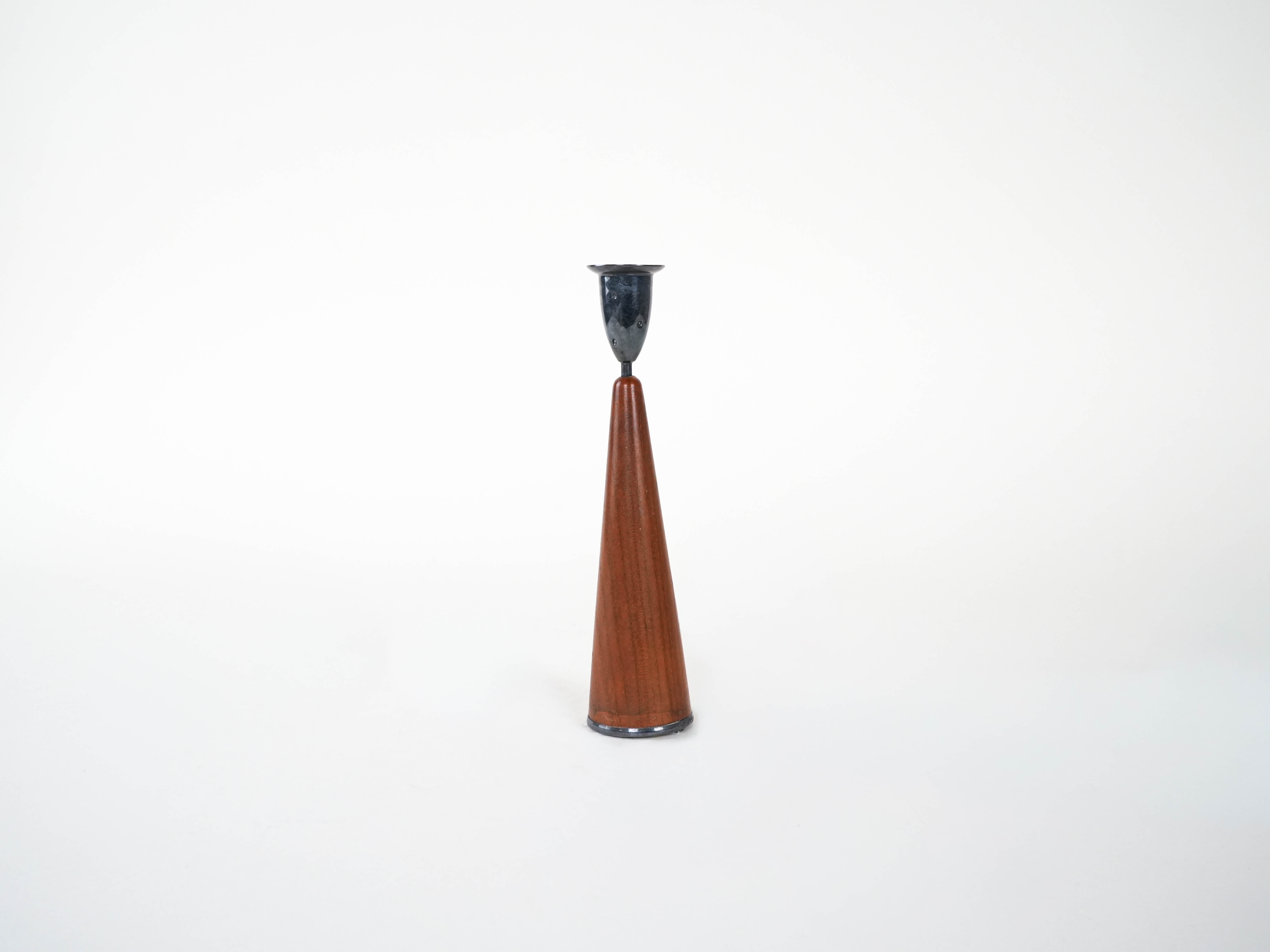 Teak Candlestick 1960s