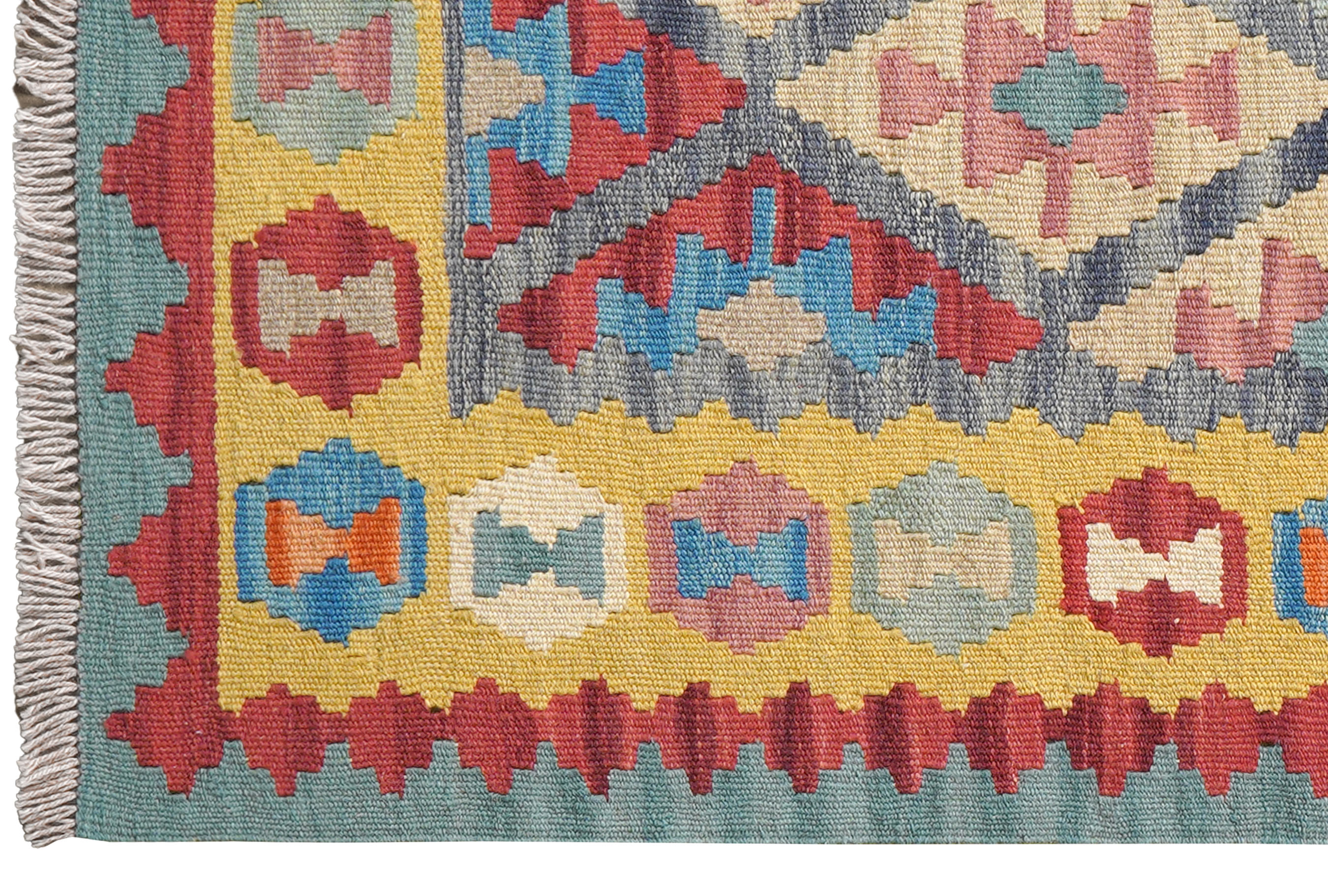 Kelim Gashgai Wool Multicolored
