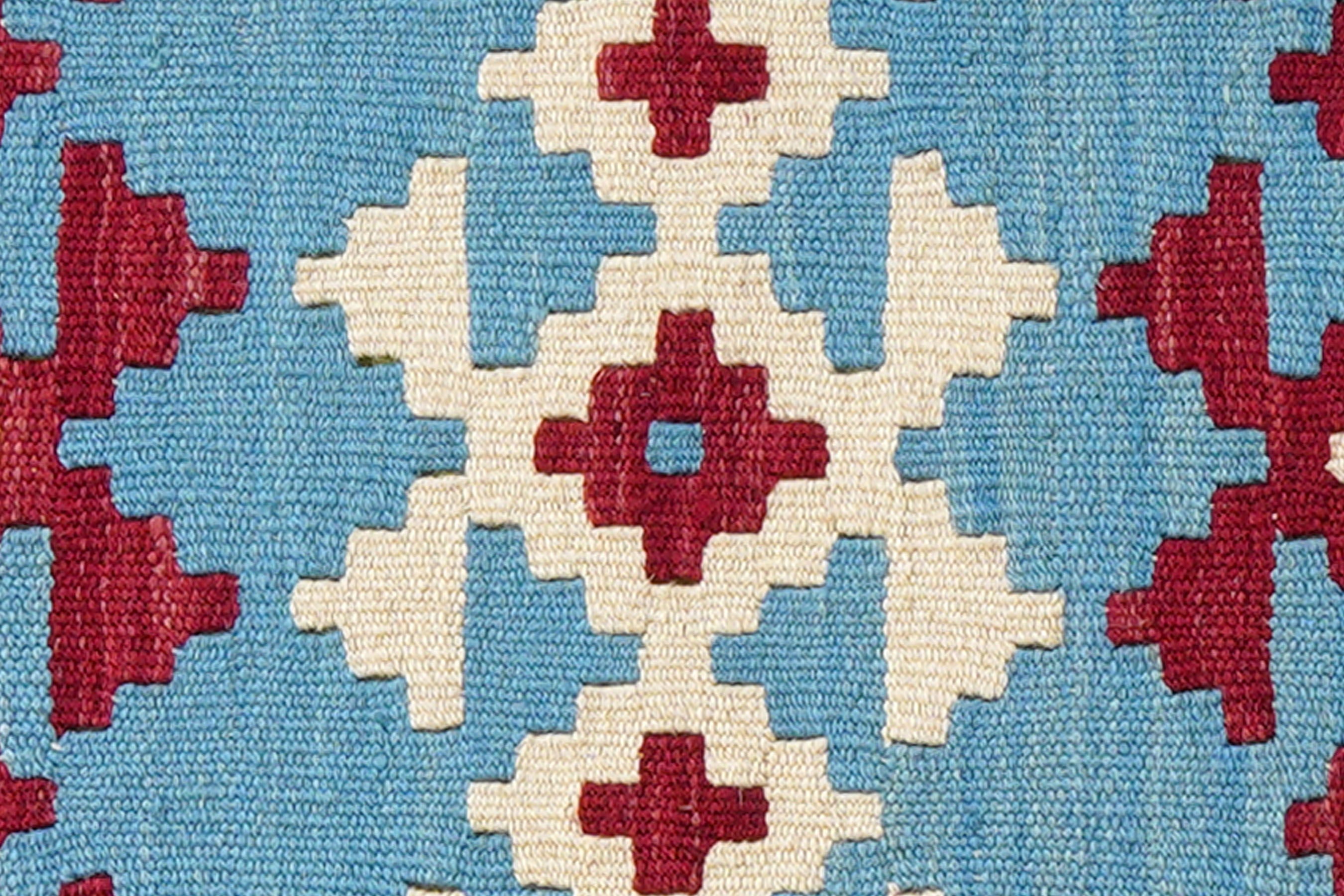 Kilim Gashgai Teppich Wolle Blau