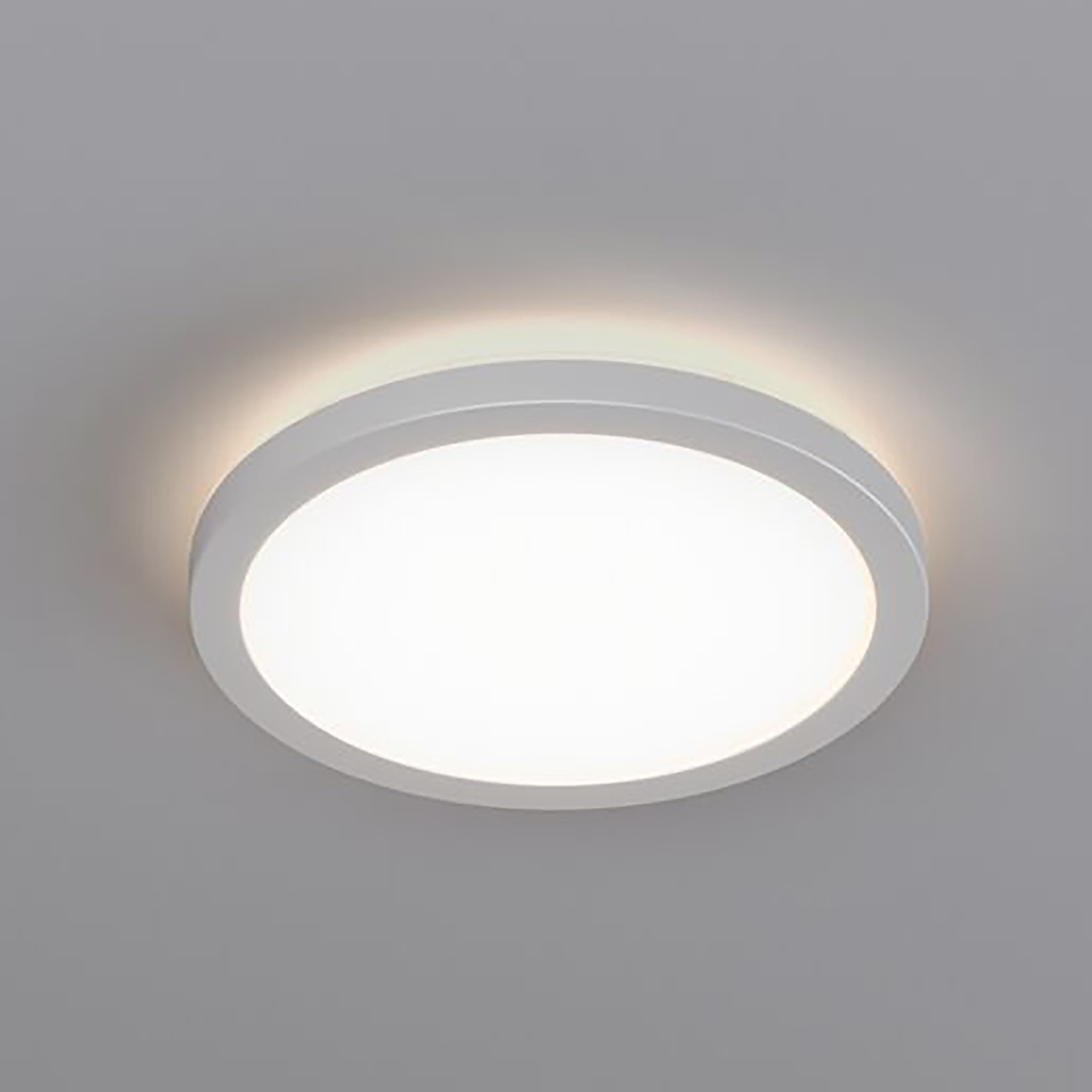 Atria Shine LED-Deckenleuchte Kunststoff Weiß 19 cm