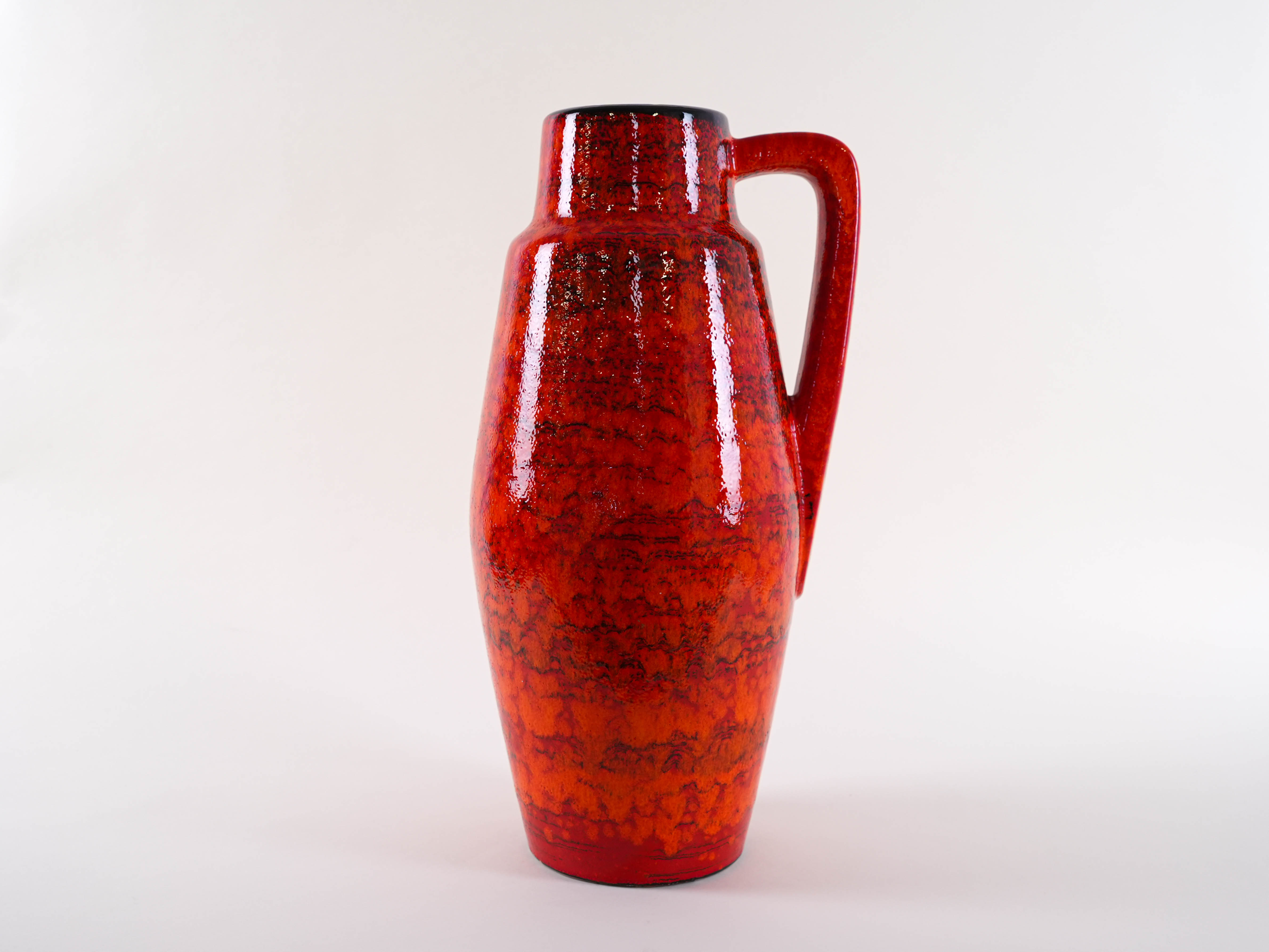 Ceramic Vase Red 1960s