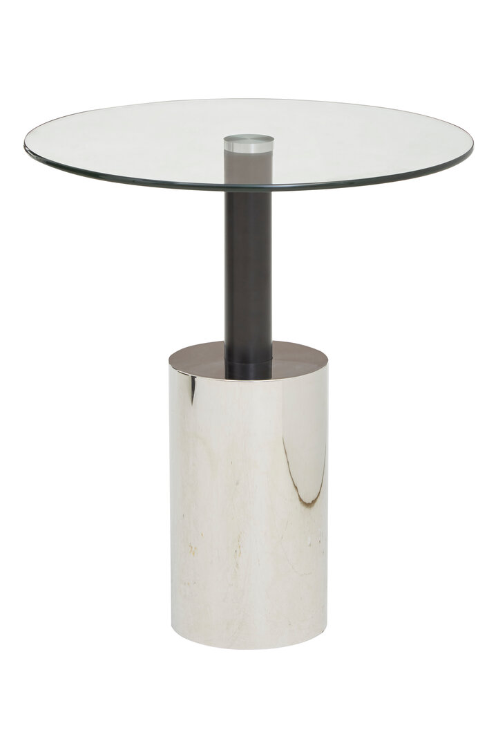 Oria Side Table Stainless Steel Iron Silver