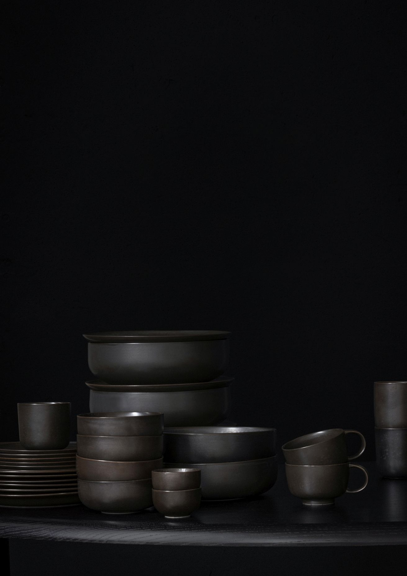 New Norm Dinnerware Teller Schwarz