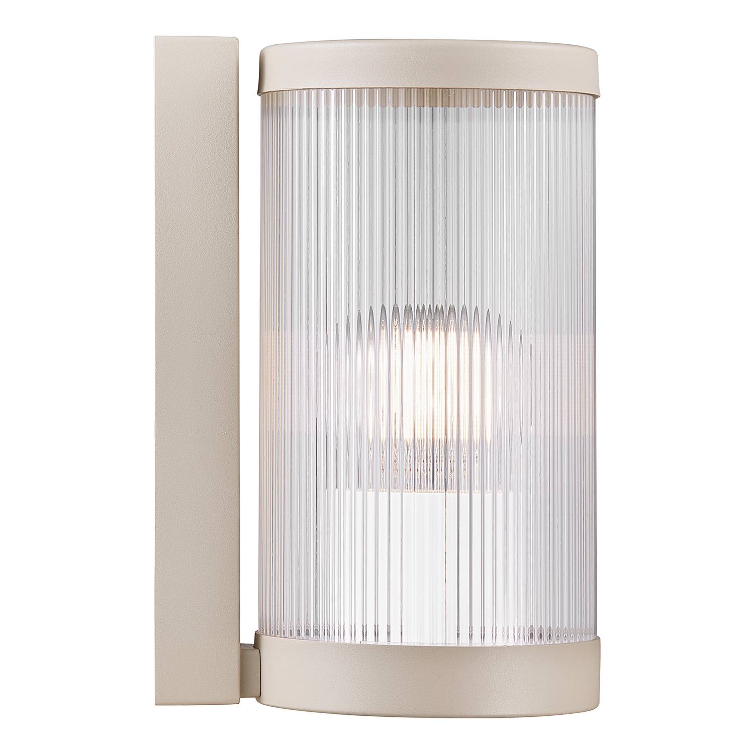 1-Flammig Wandleuchte Coupar Aluminium PVC Beige