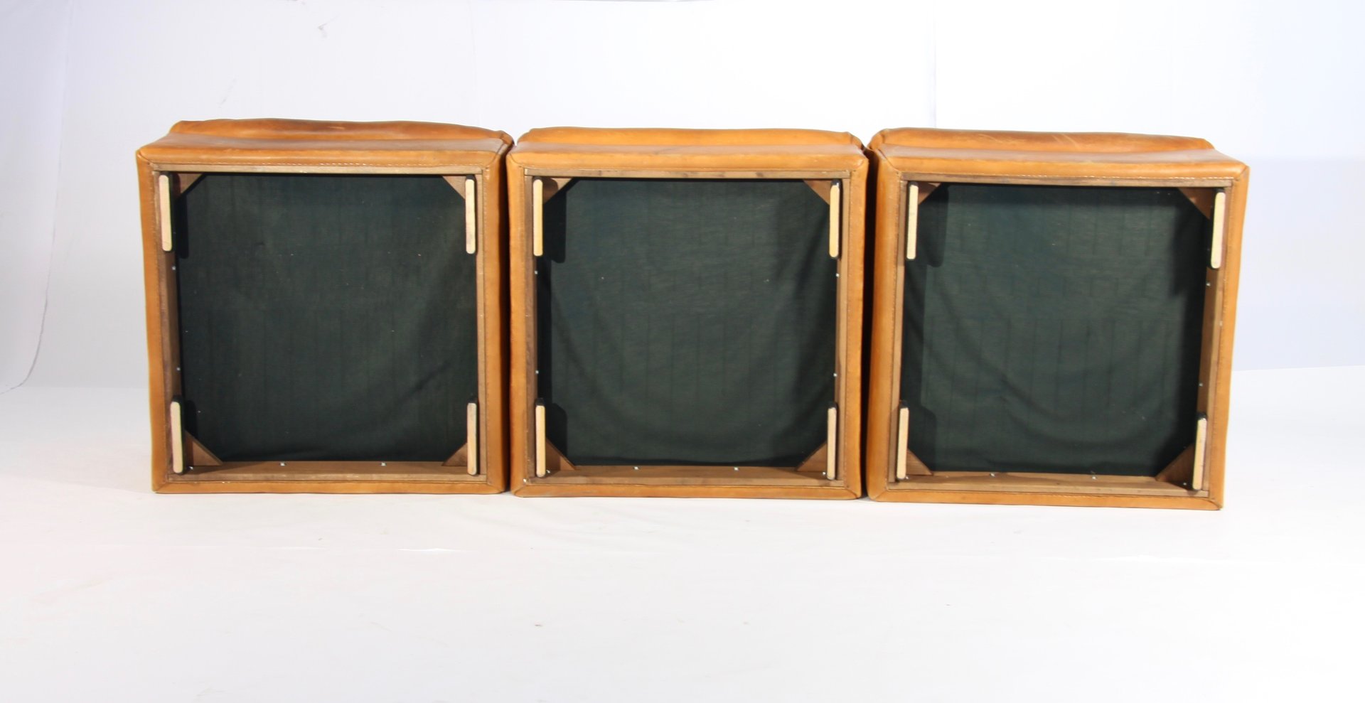 3x Vintage DS-46 Sessel Büffelleder Beige