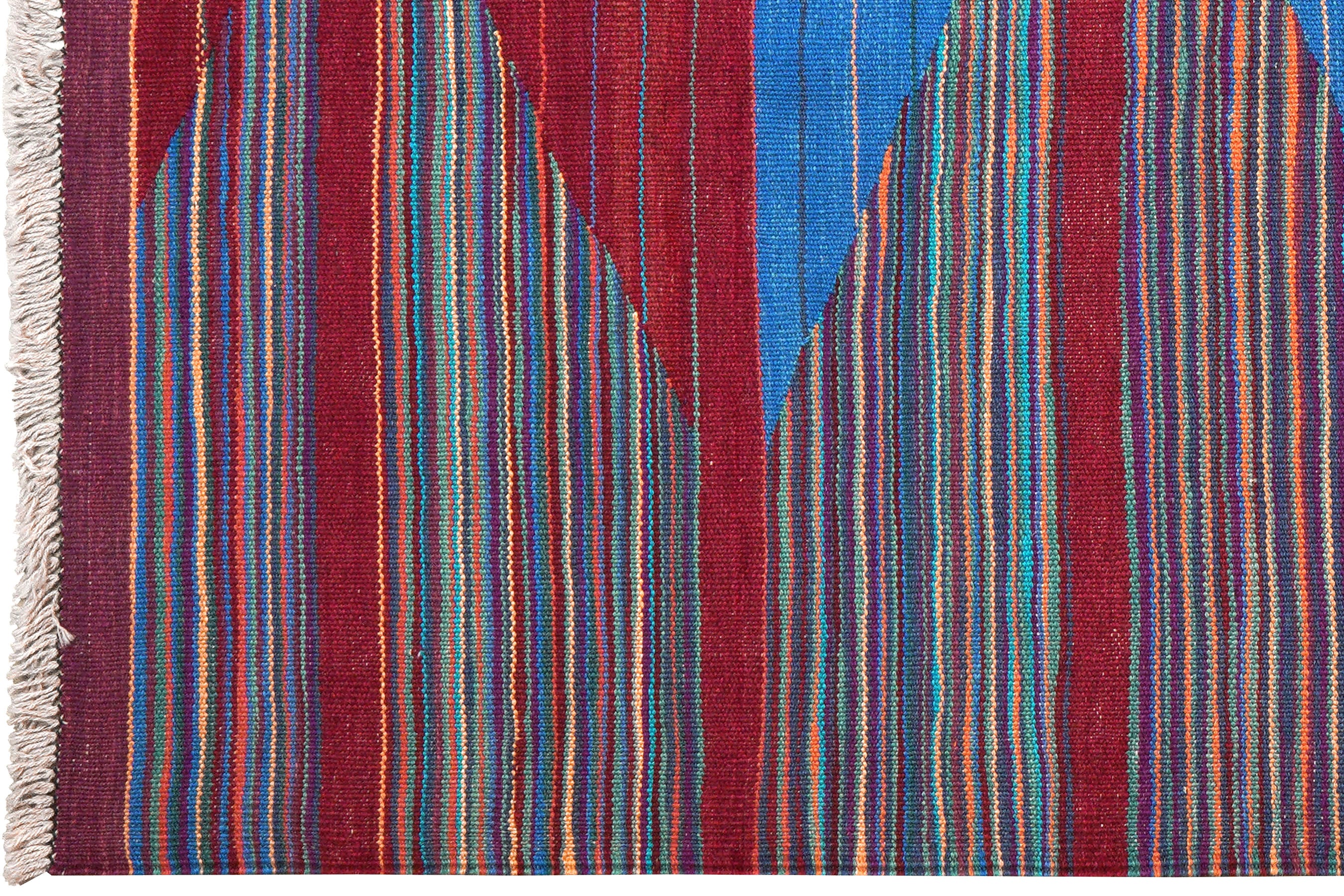 Kilim Gashgai Teppich Rot Blau