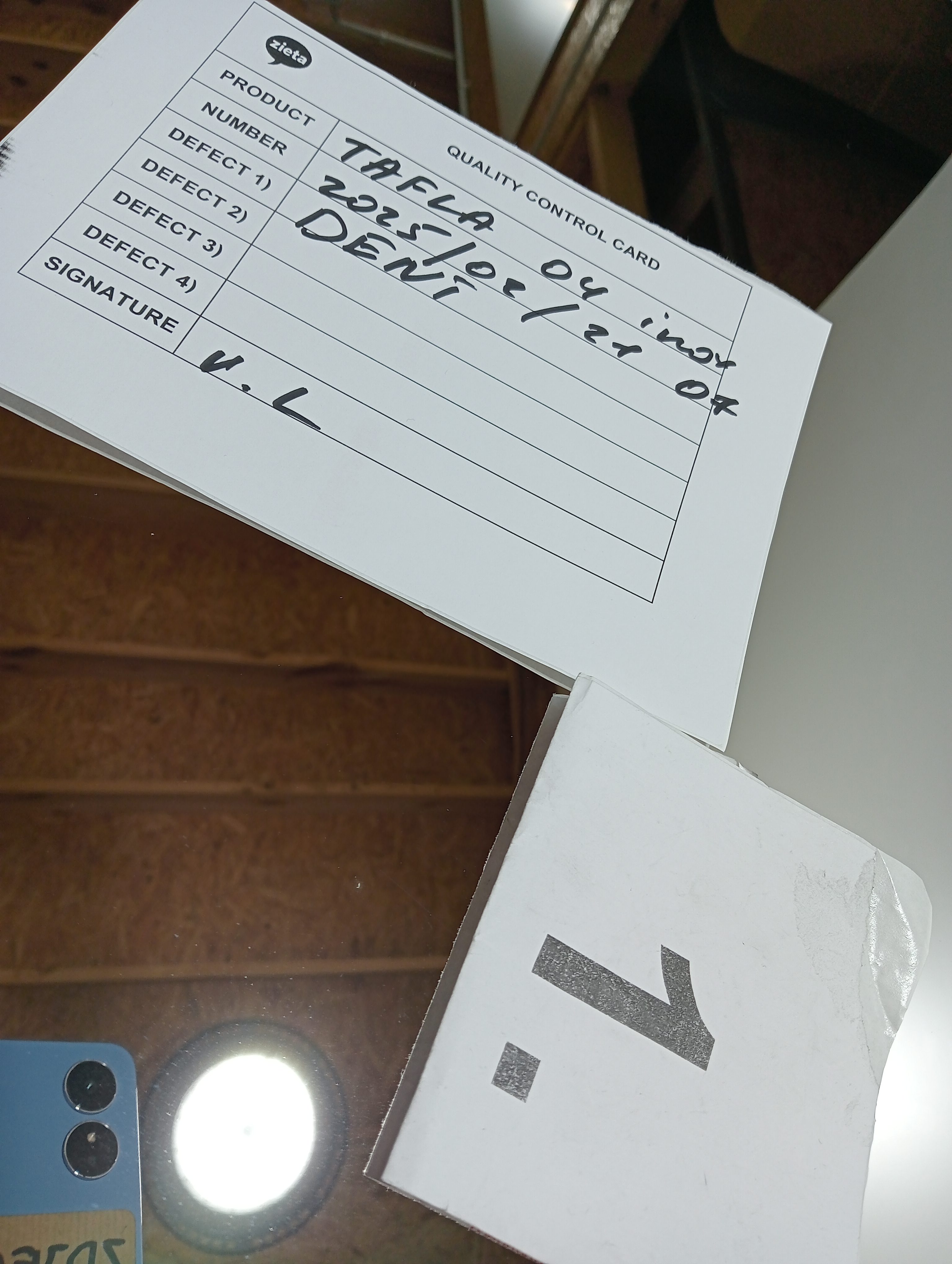 Table mirror O4 stainless steel polished silver