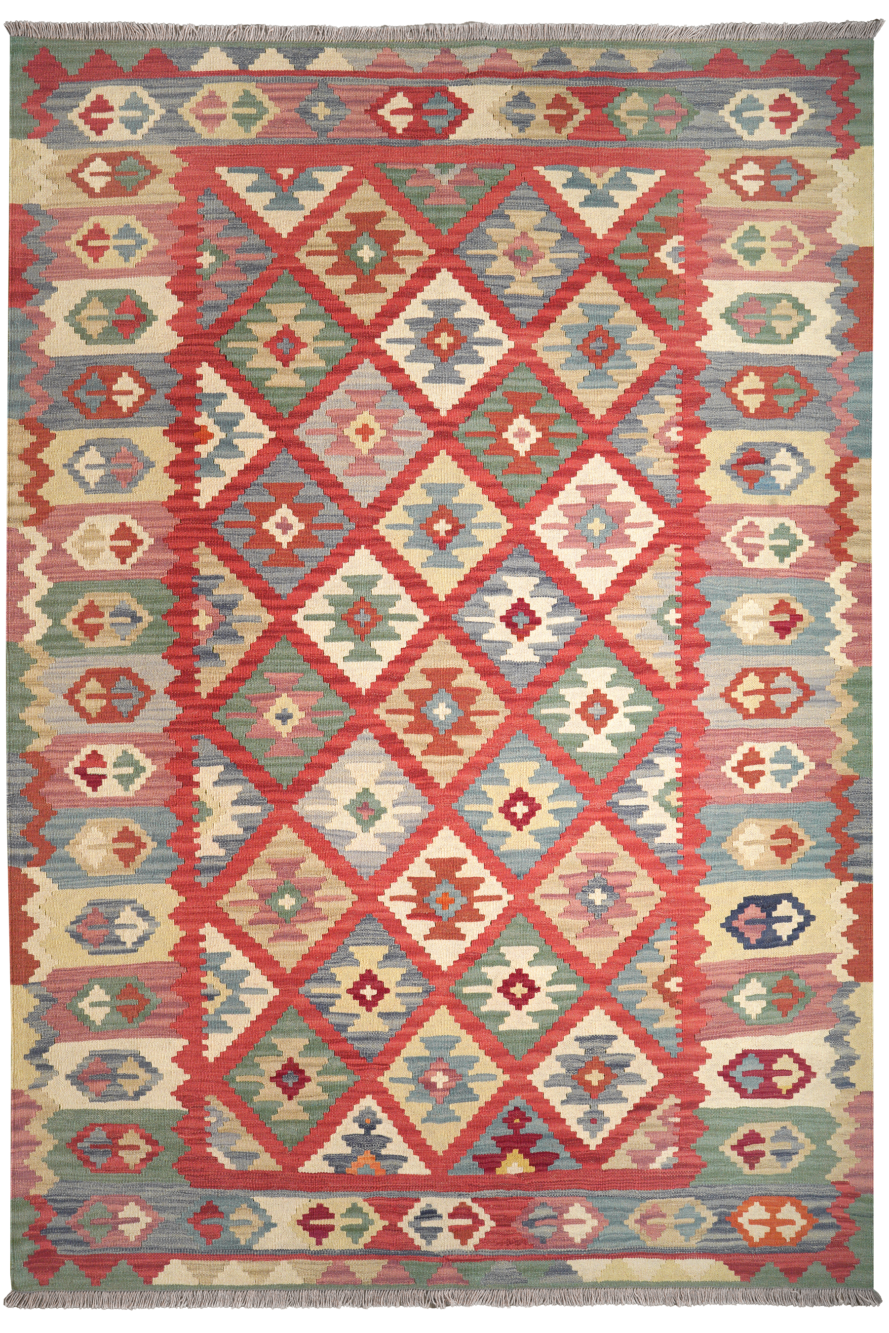 Kelim Gashgai Wool Multicolored