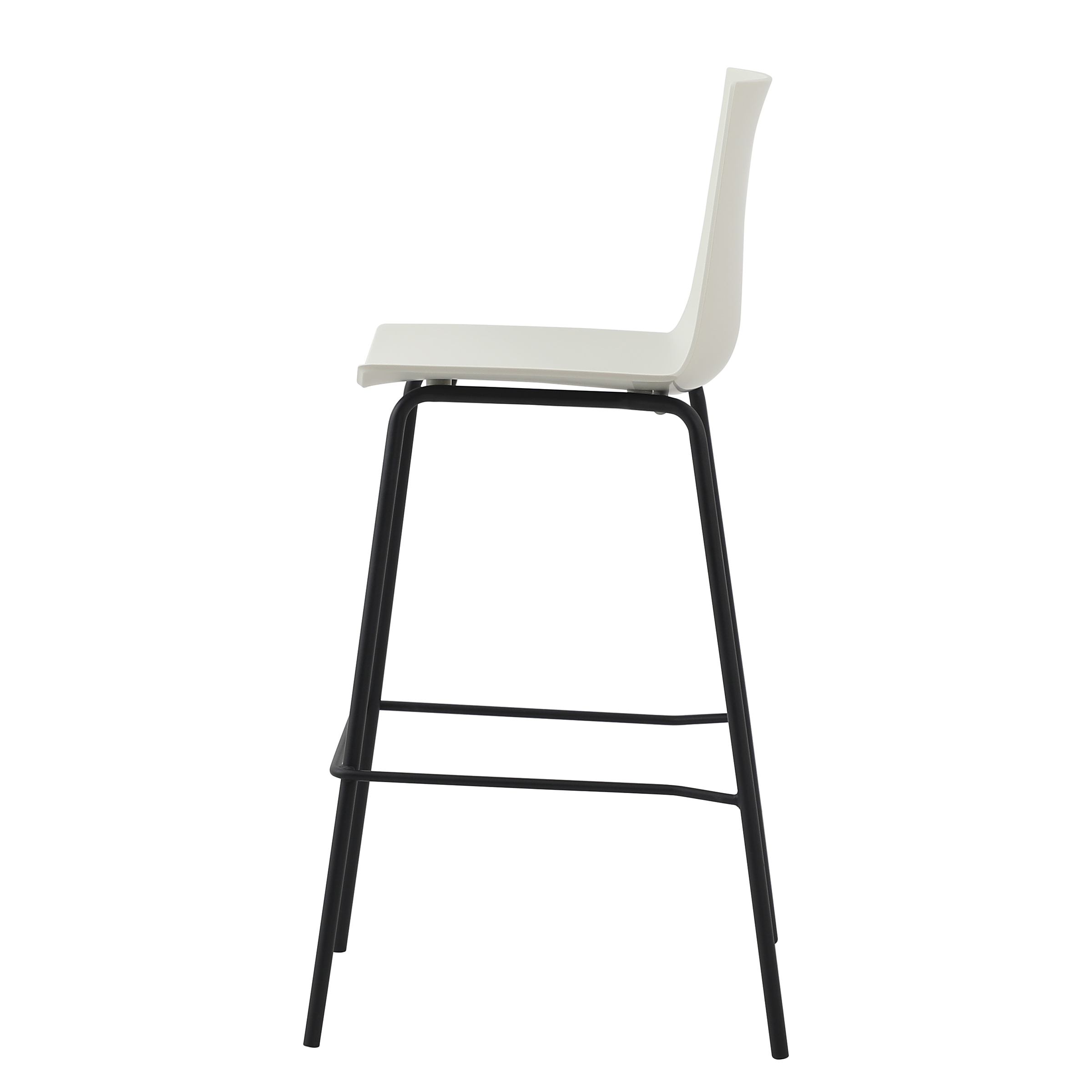 Bar stool ALLEEN Set of 2 White