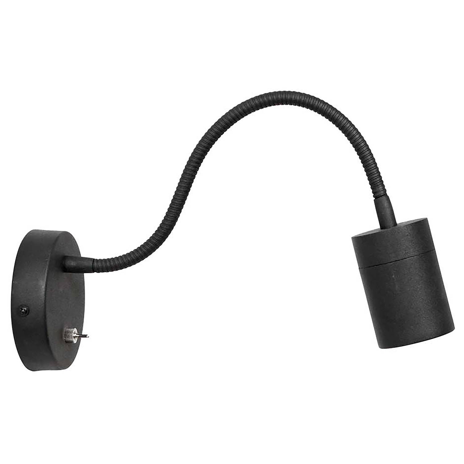 Upround LED-Wandleuchte Aluminium Schwarz 1-flammig