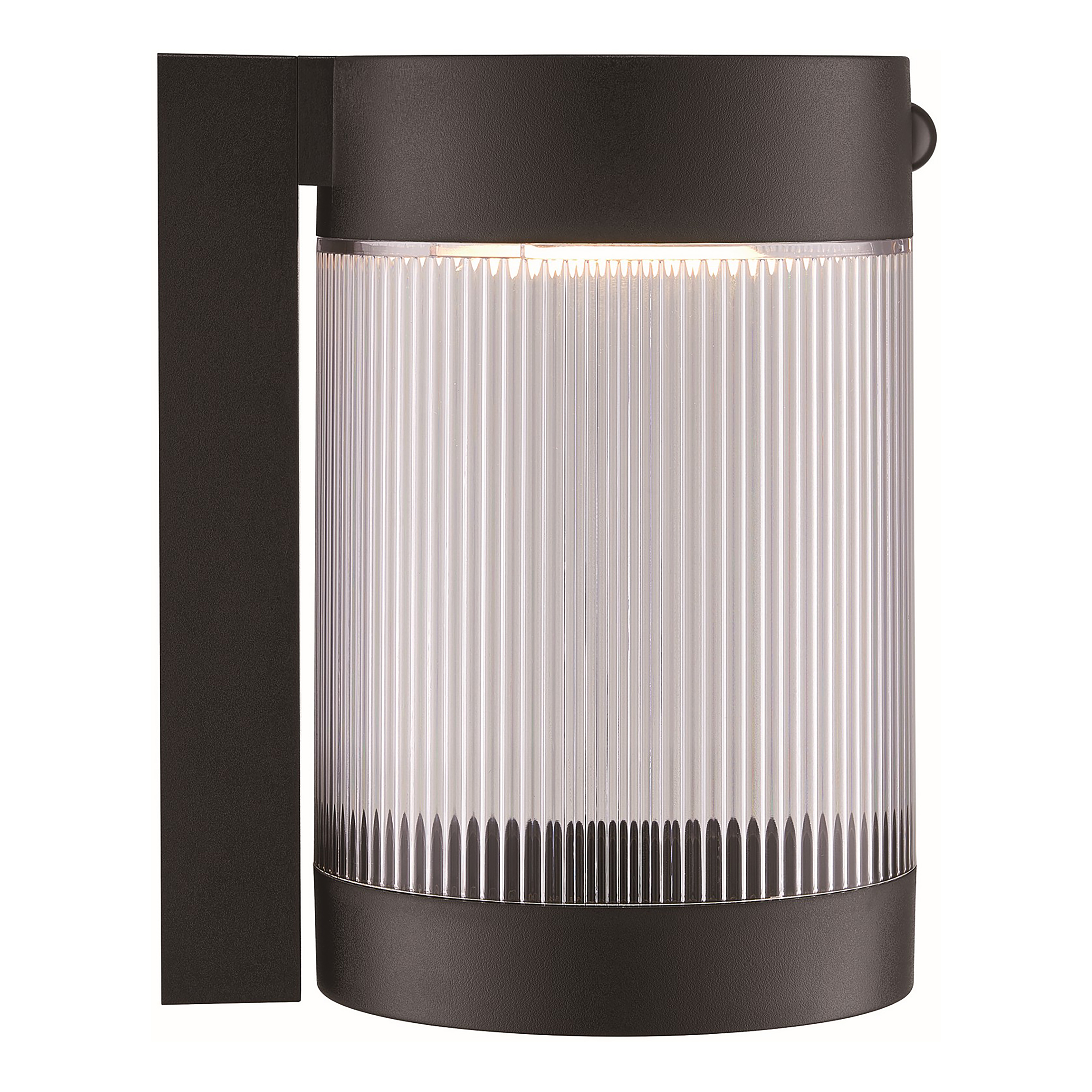 Außenwandleuchte Coupar Schwarz Polycarbonat 14 x 22 x 18 cm