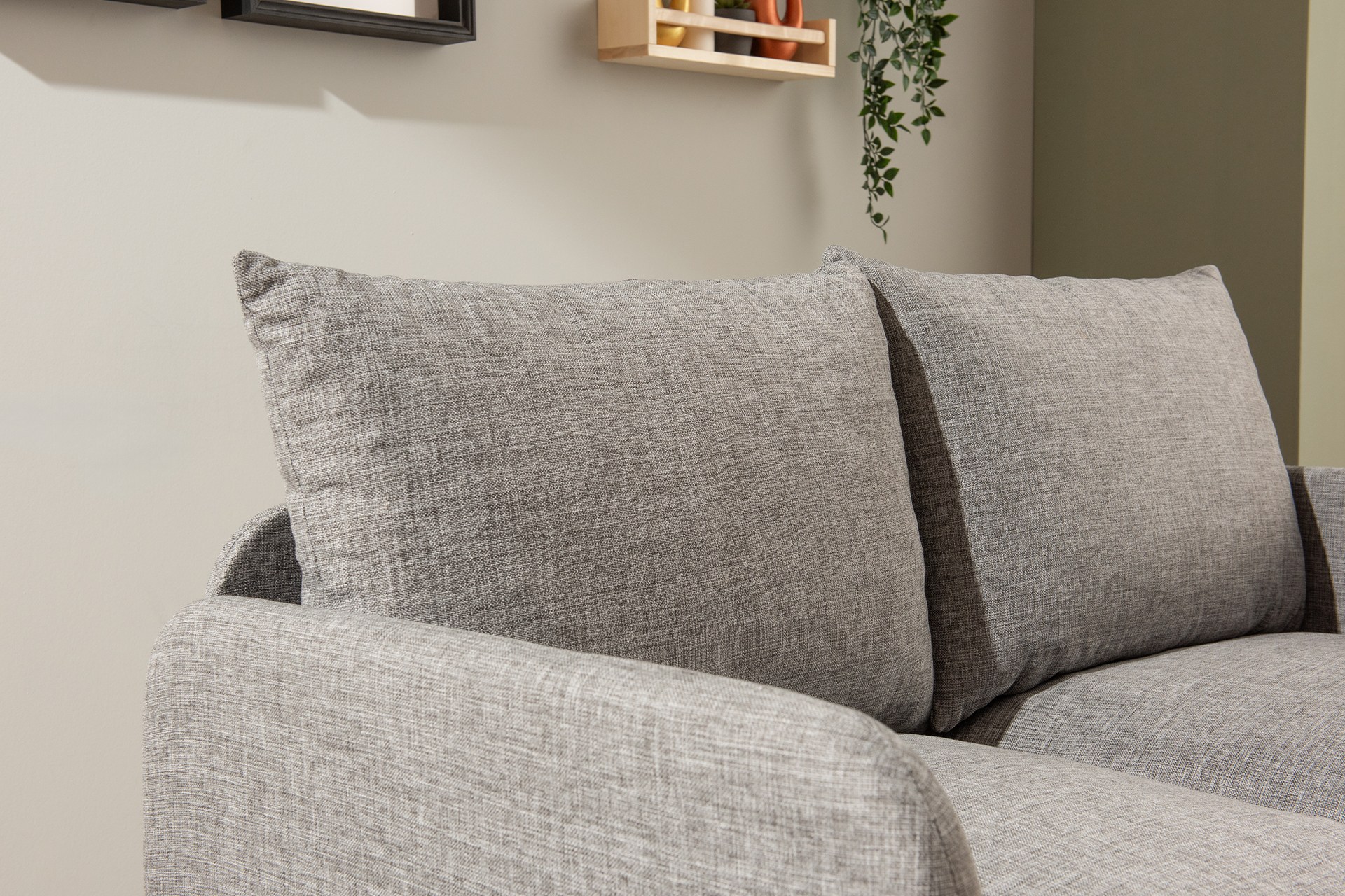 Saga Sofa Bed 2-Seater Light Grey